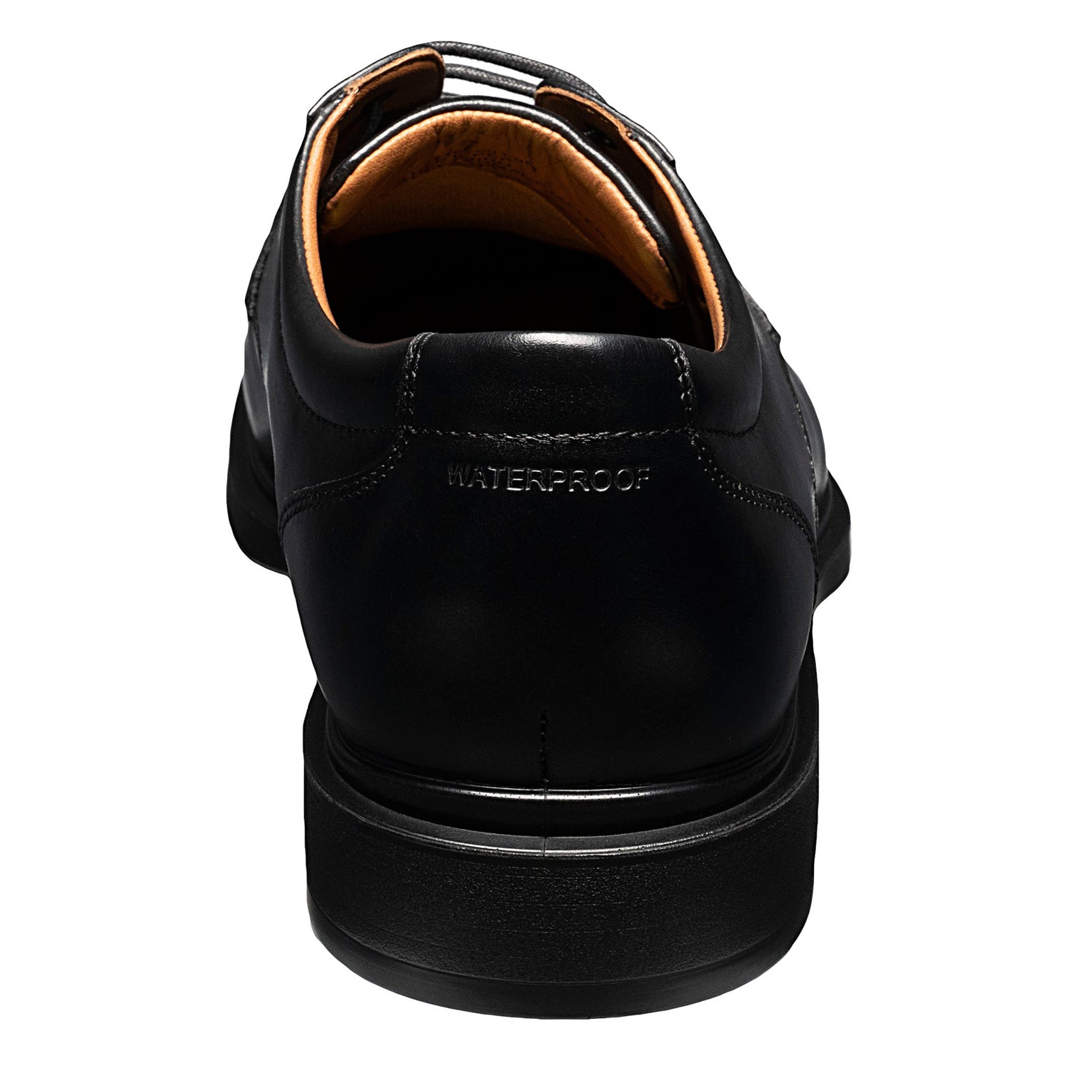 Peltz Shoes  Men's Florsheim Forecast Plain Toe Oxford BLACK 12190-001