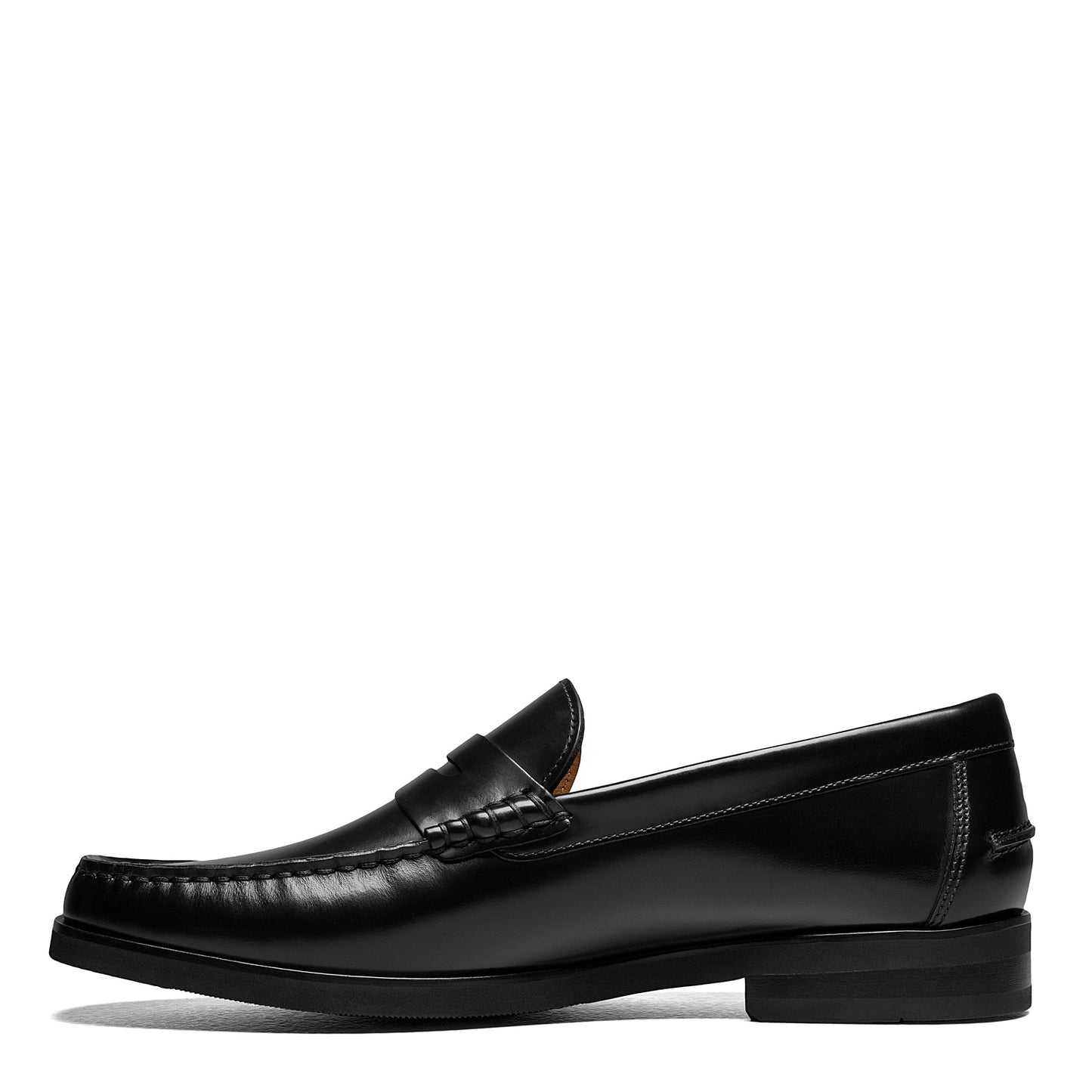 Peltz Shoes  Men's Florsheim Berkley Flex Penny Loafer BLACK SMOOTH 12195-005