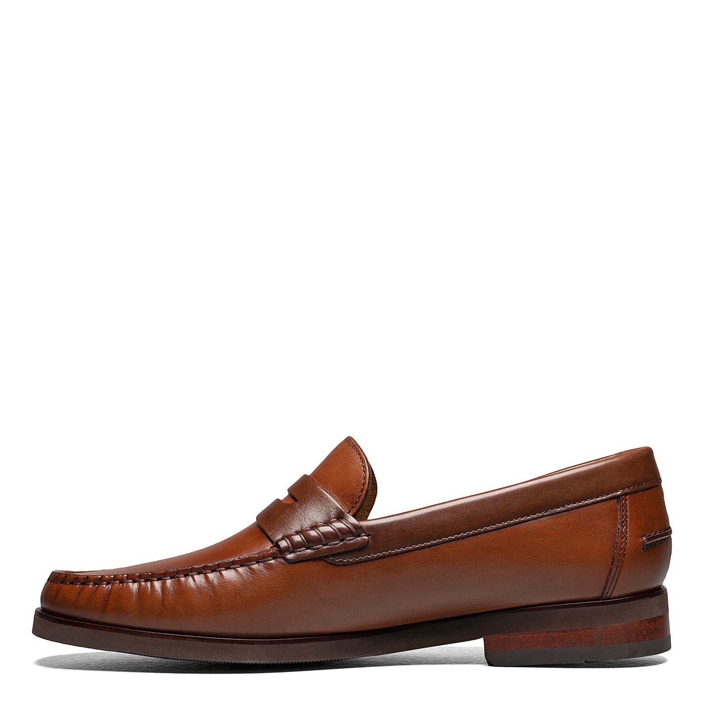 Peltz Shoes  Men's Florsheim Berkley Flex Penny Loafer COGNAC 12195-229