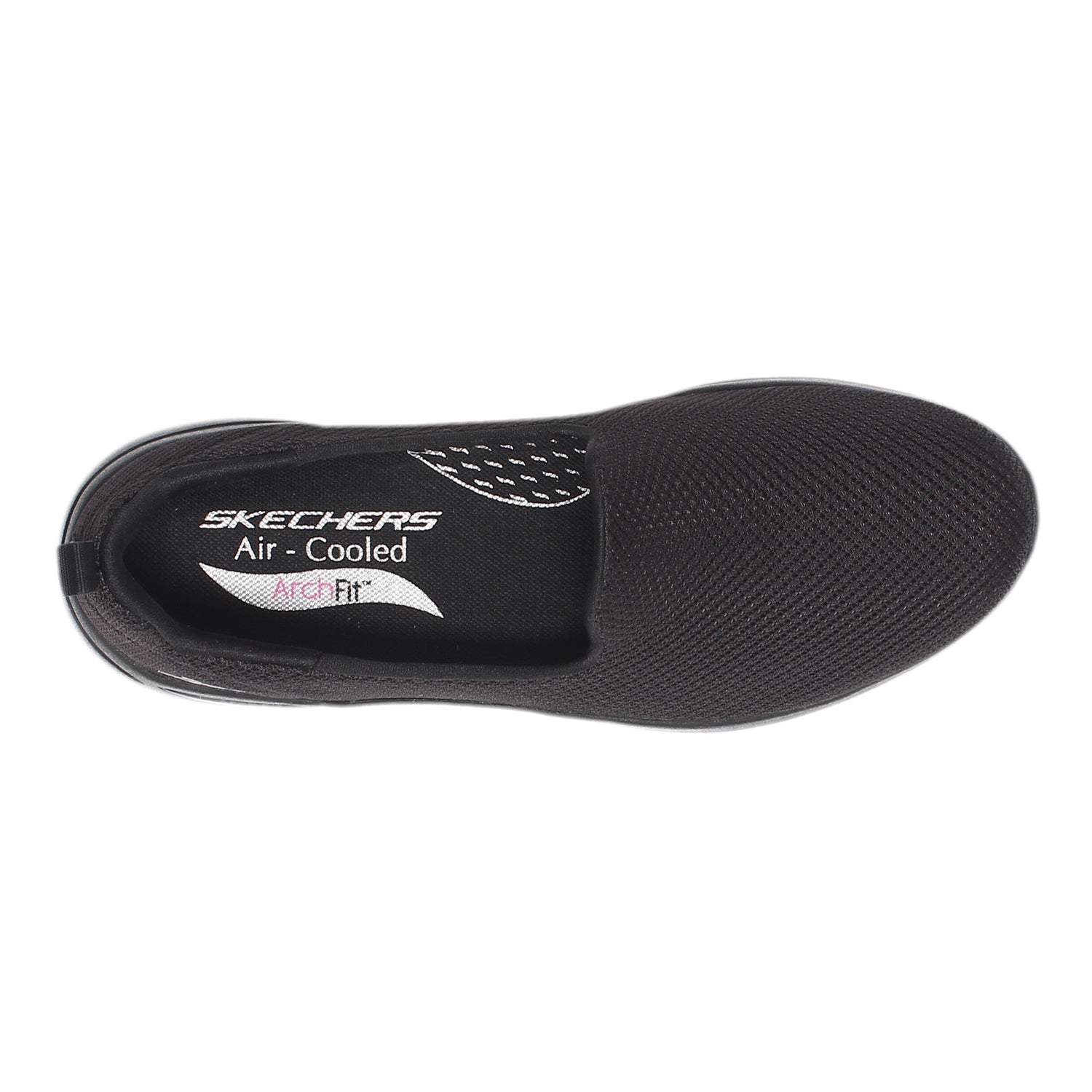Peltz Shoes  Women's Skechers GOwalk Arch Fit - Grateful Slip-On BLACK BLACK 124401-BBK