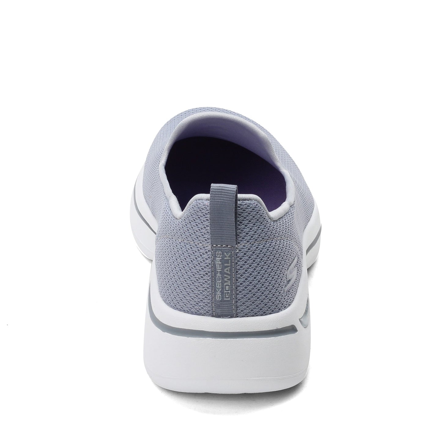 Peltz Shoes  Women's Skechers GOwalk Arch Fit - Grateful Slip-On GRAY LAVENDER 124401-GYLV