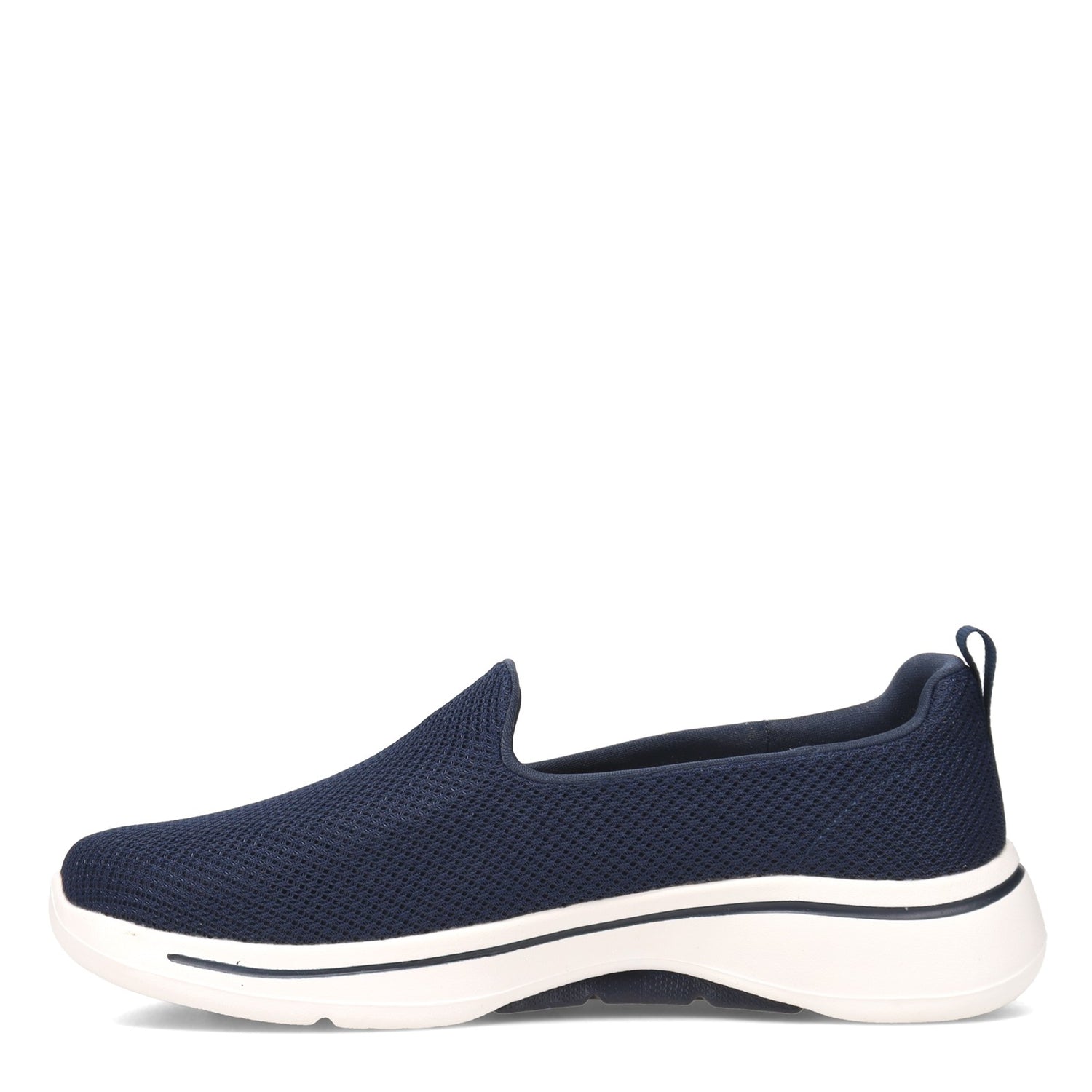 Peltz Shoes  Women's Skechers GOwalk Arch Fit - Grateful Slip-On NAVY WHITE 124401-NVW
