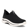 Peltz Shoes  Women's Skechers GOwalk Arch Fit - Iconic Slip-On BLACK / WHITE 124409-BLK