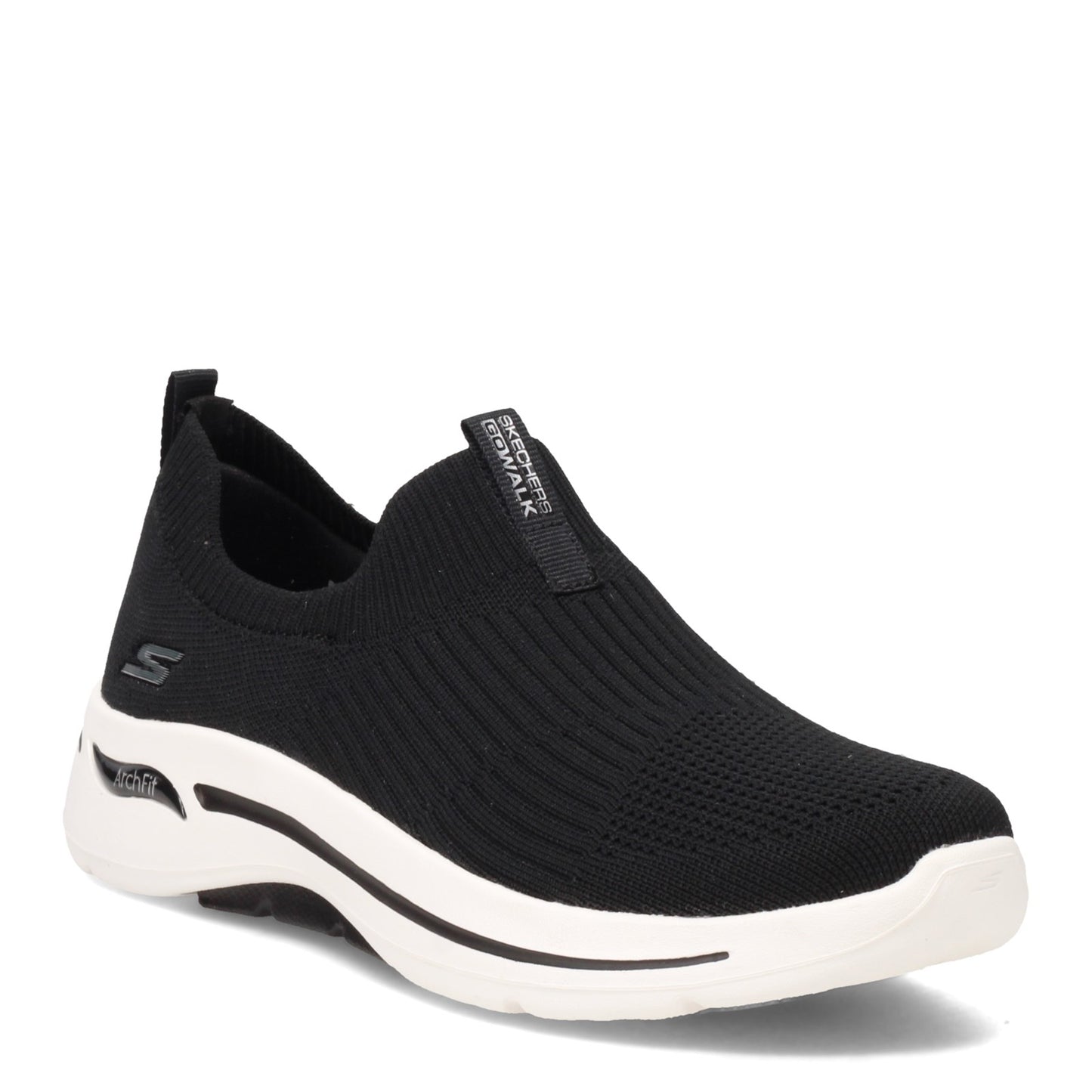 Peltz Shoes  Women's Skechers GOwalk Arch Fit - Iconic Slip-On - Wide Width BLACK 124409W-BLK