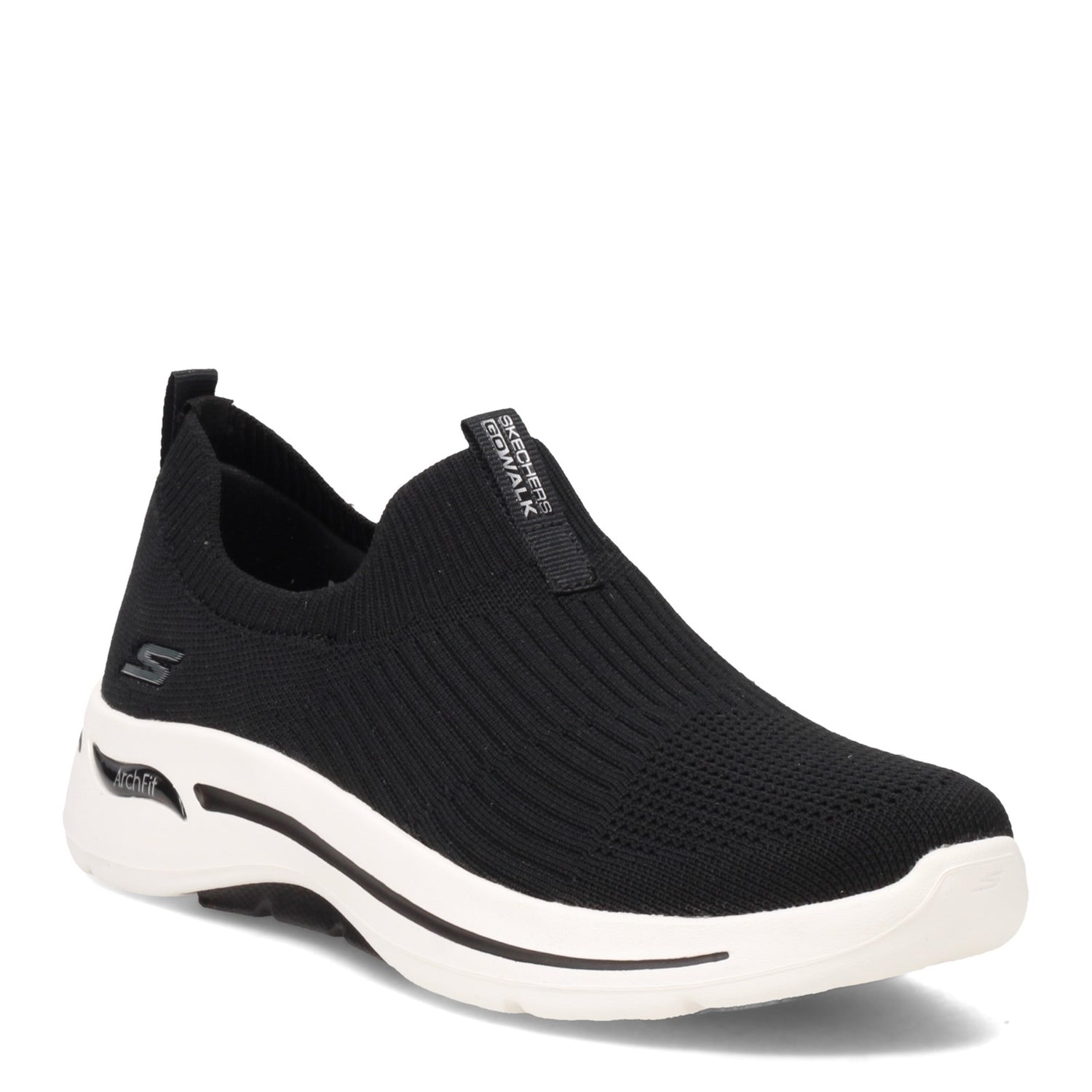 Peltz Shoes  Women's Skechers GOwalk Arch Fit - Iconic Slip-On - Wide Width BLACK 124409W-BLK