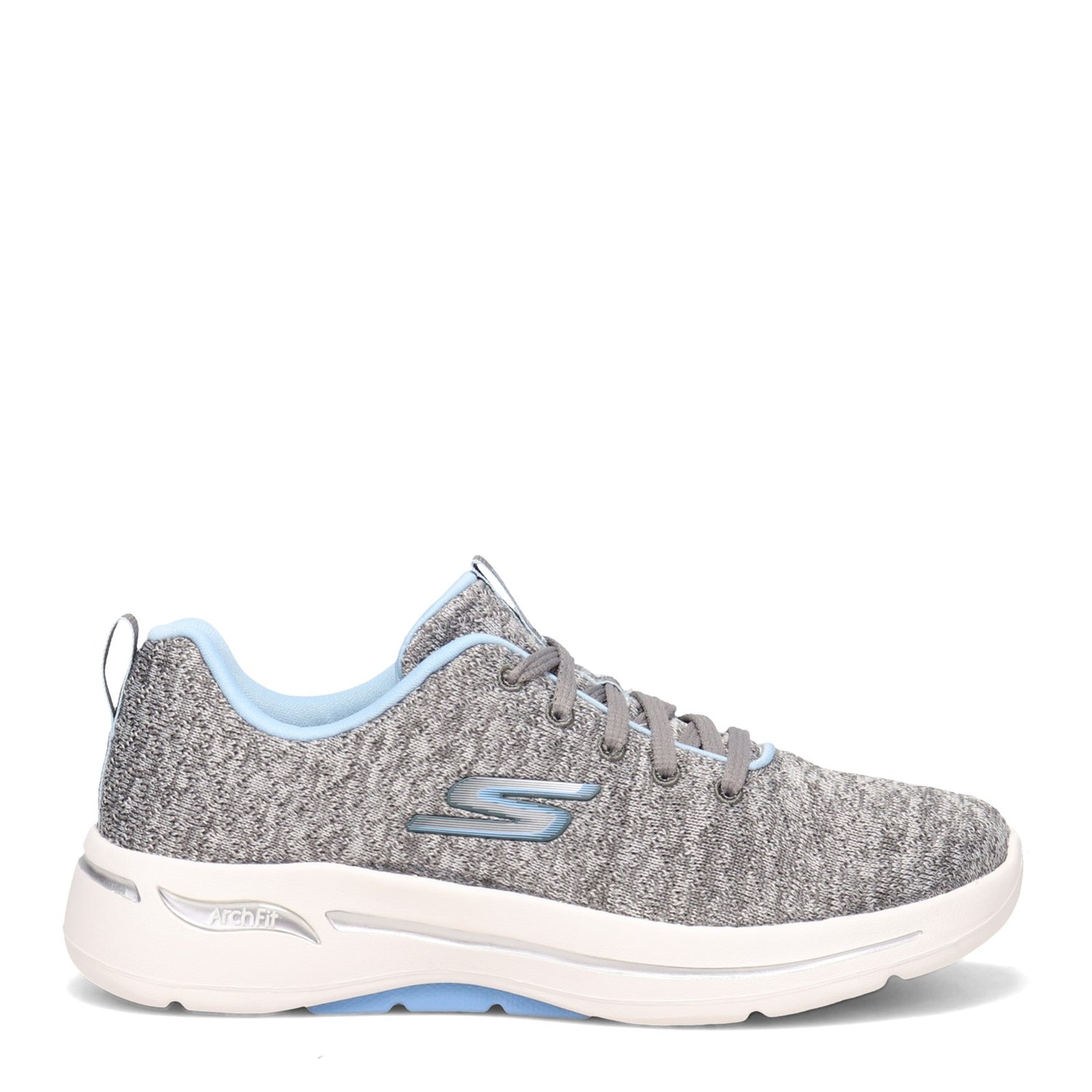 Peltz Shoes  Women's Skechers GOwalk Arch Fit - Glee Sneaker GREY BLUE 124410-CCLB