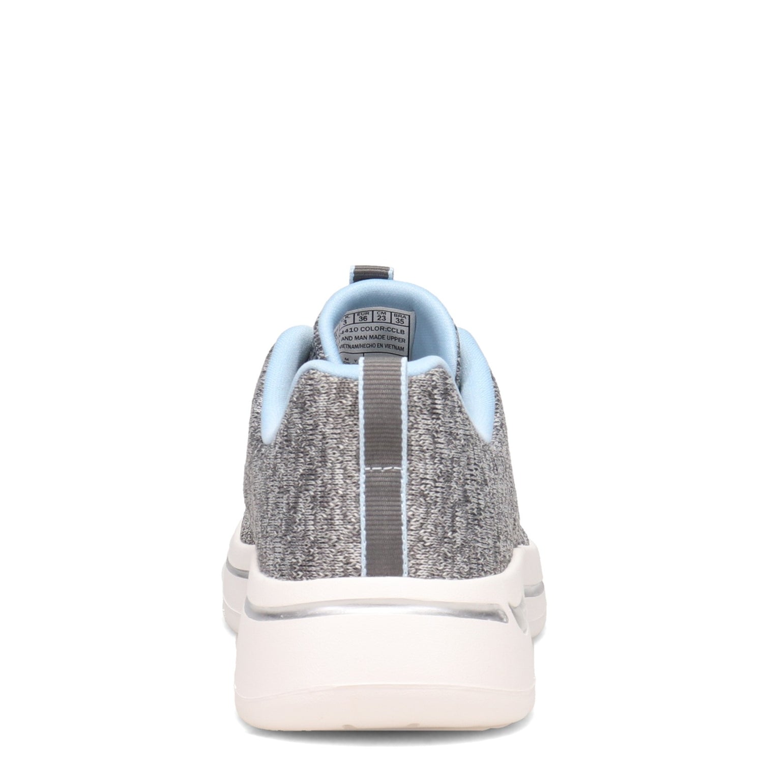 Peltz Shoes  Women's Skechers GOwalk Arch Fit - Glee Sneaker GREY BLUE 124410-CCLB