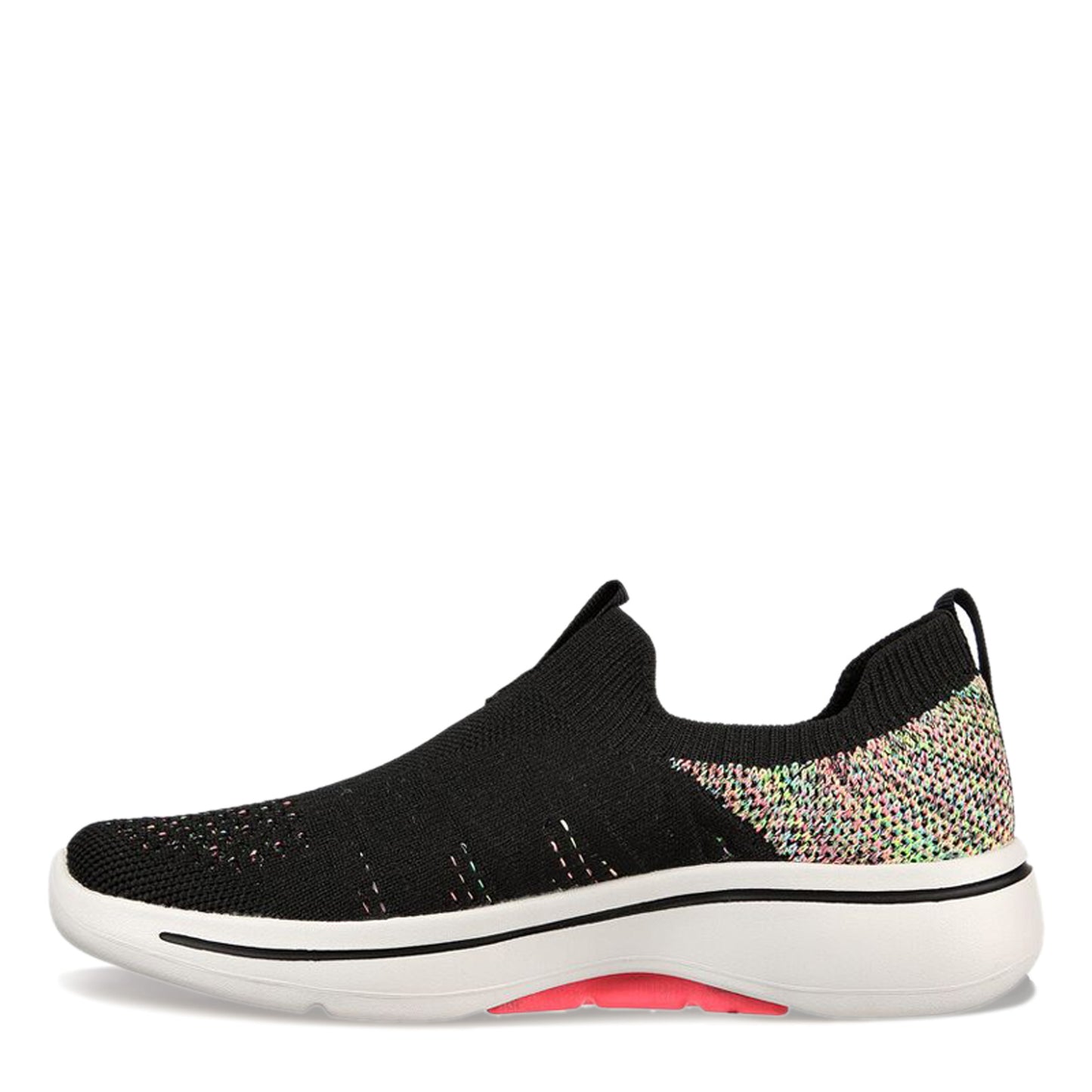 Peltz Shoes  Women's Skechers GOwalk Arch Fit - Fun Times Sneaker BLACK MULTI 124478-BKMT