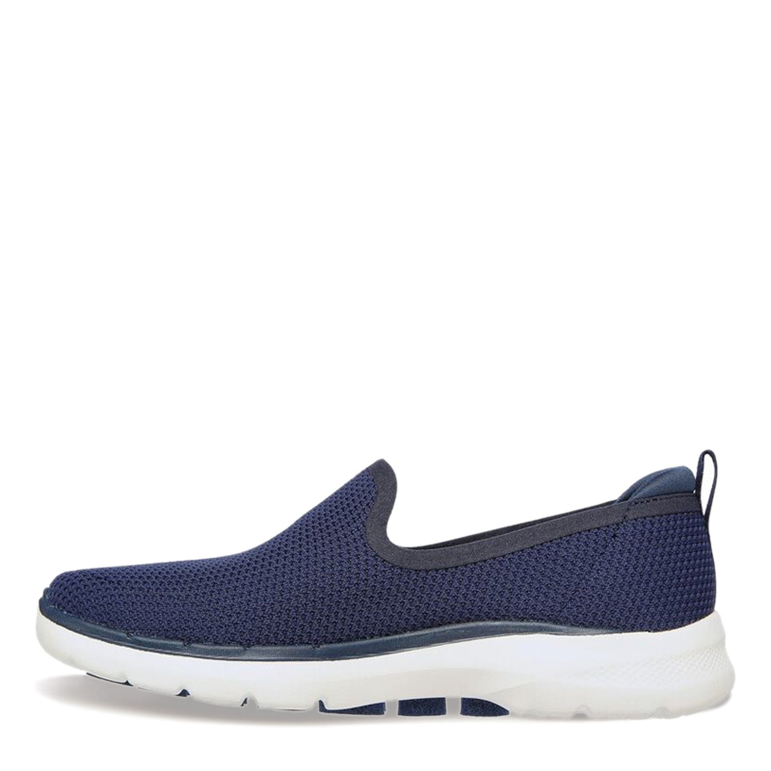 Peltz Shoes  Women's Skechers GOwalk 6 - Clear Virtue Slip-On NAVY 124505-NVY