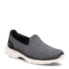 Peltz Shoes  Women's Skechers GOwalk 6 - Grand Horizon Slip-On BLACK / WHITE 124507-BKW