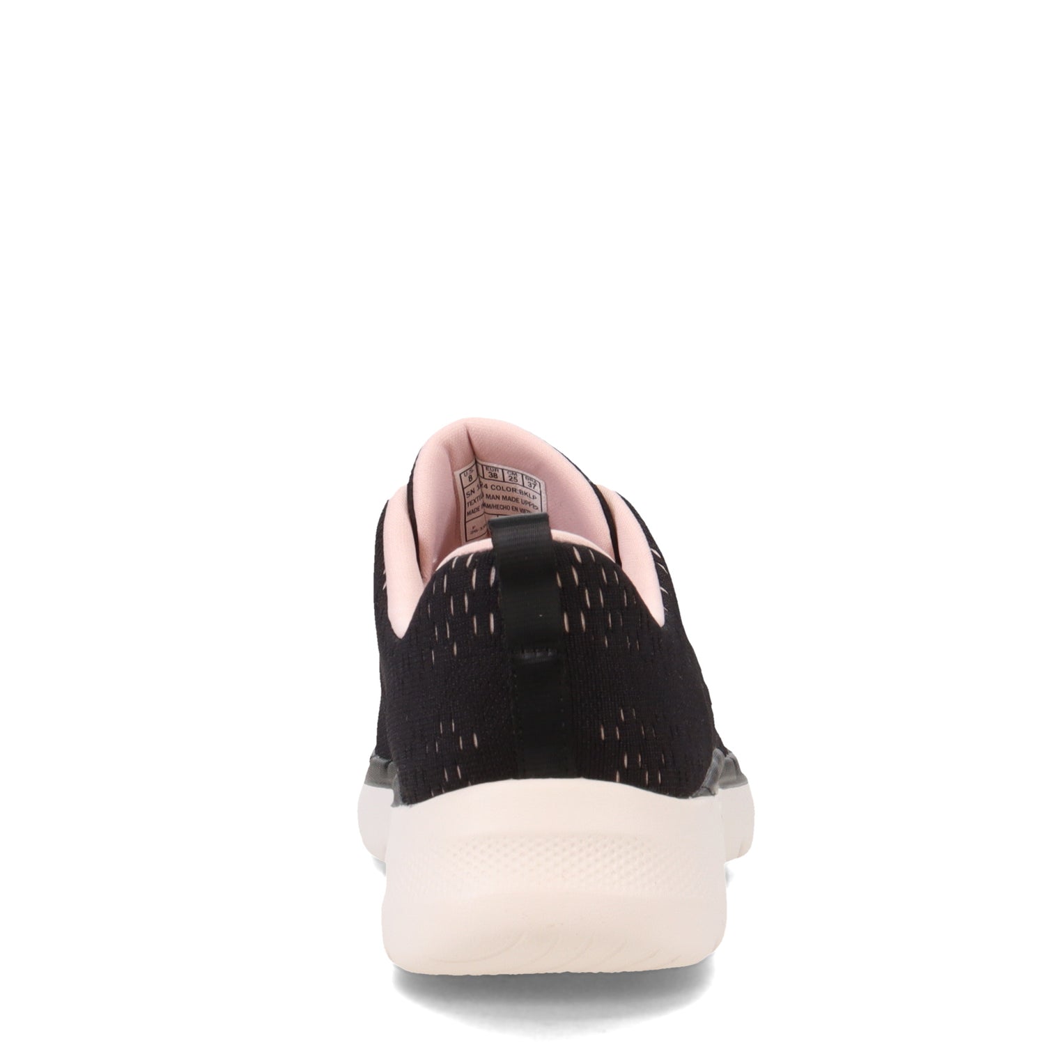 Peltz Shoes  Women's Skechers GO WALK 6 - Adora Walking Shoe BLACK PINK 124524-BKLP
