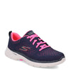 Peltz Shoes  Women's Skechers GO WALK 6 - Adora Walking Shoe NAVY / PINK 124524-NVHP