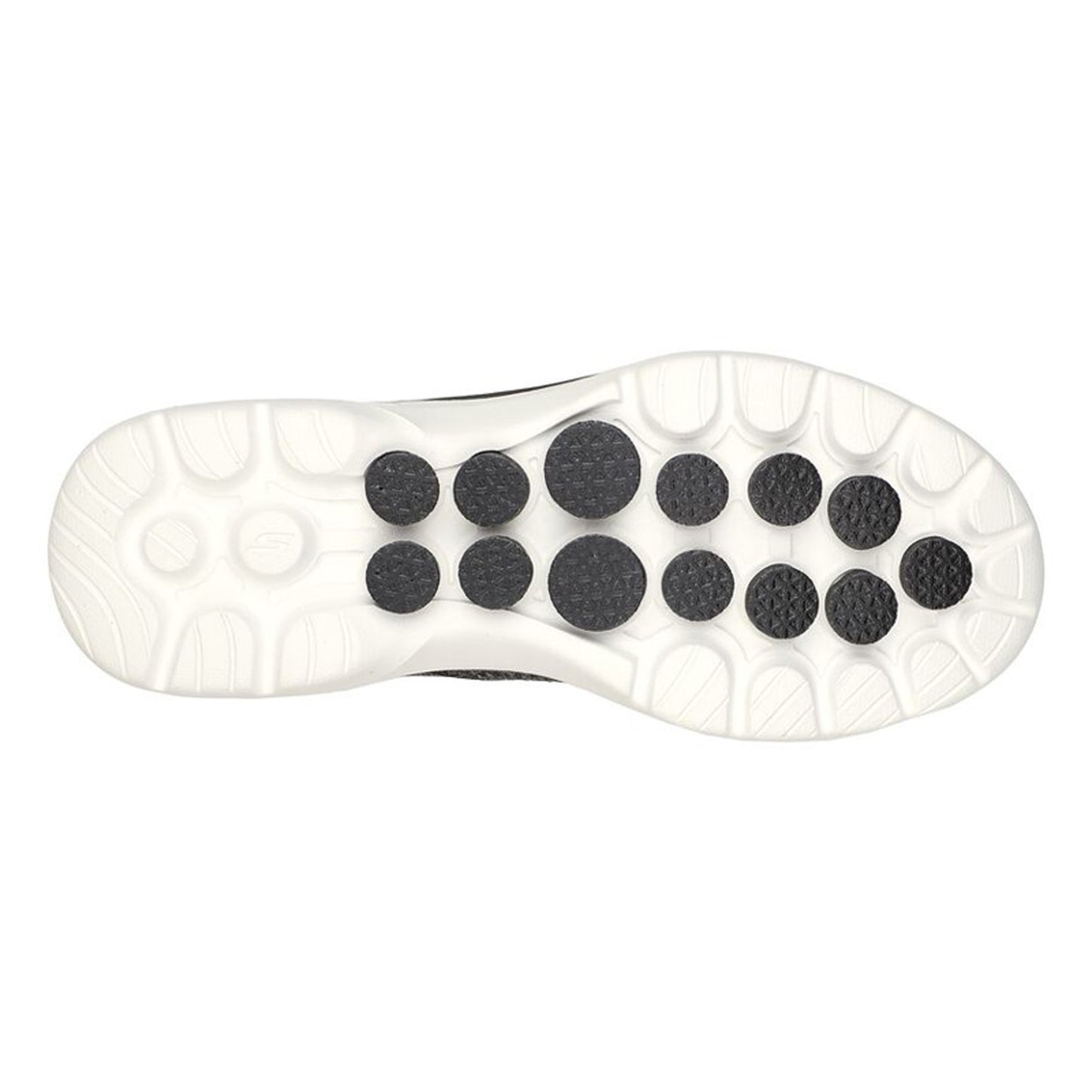 Peltz Shoes  Women's Skechers GO WALK 6 - Carice Sneaker BLACK WHITE 124541-BKW
