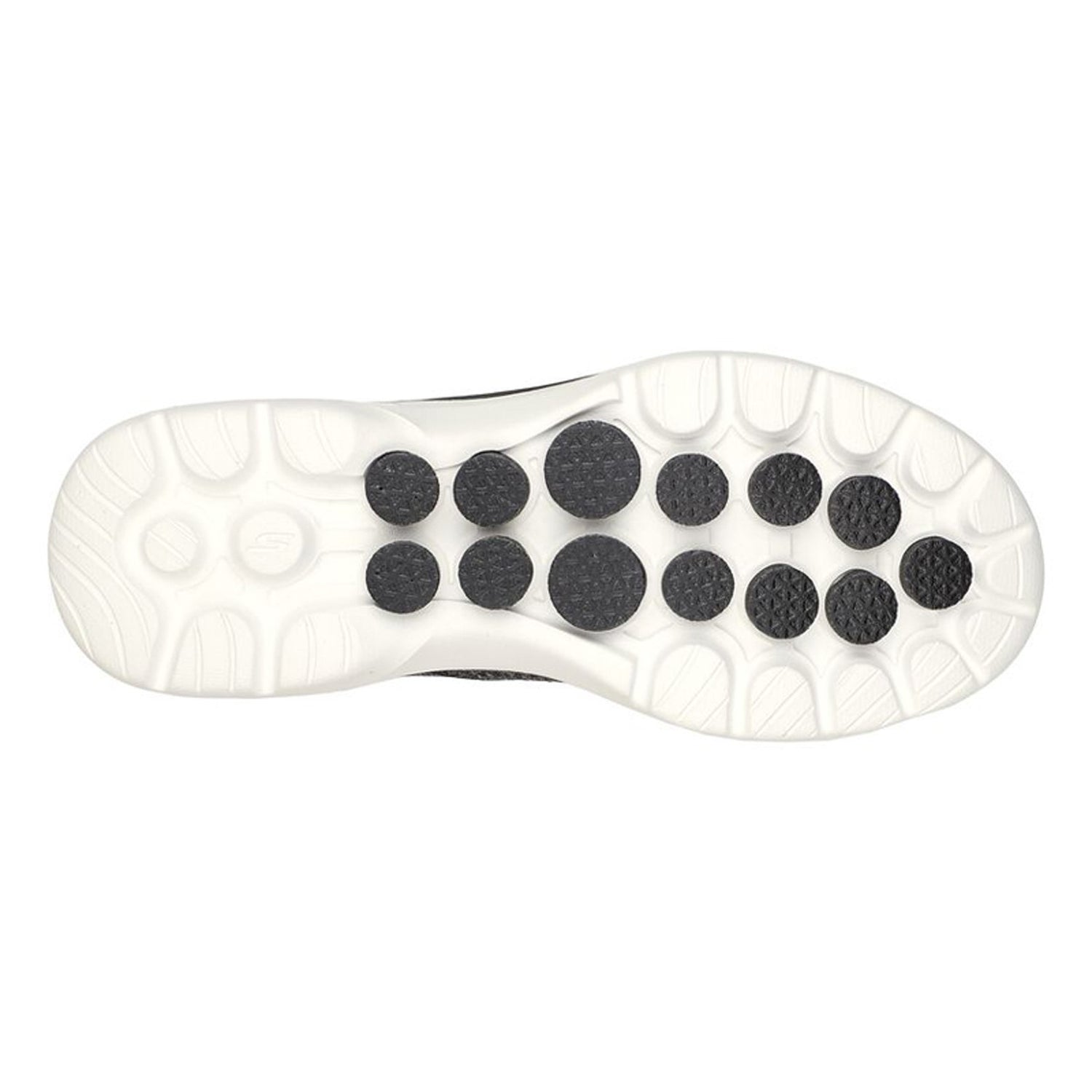 Peltz Shoes  Women's Skechers GO WALK 6 - Carice Sneaker BLACK WHITE 124541-BKW