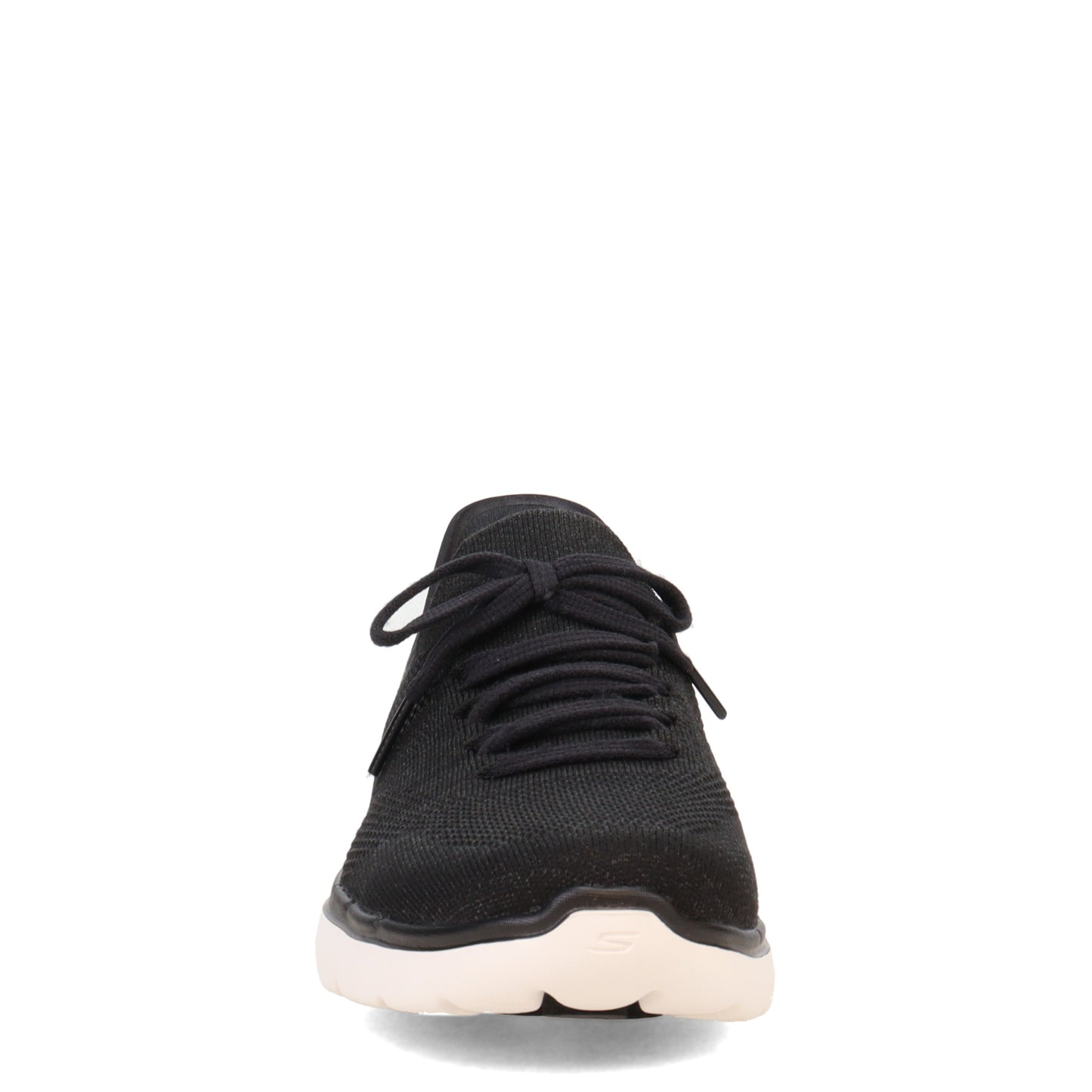 Peltz Shoes  Women's Skechers Slip-ins: GO WALK 6 - Lovely Day Sneaker BLACK / WHITE 124568-BKW