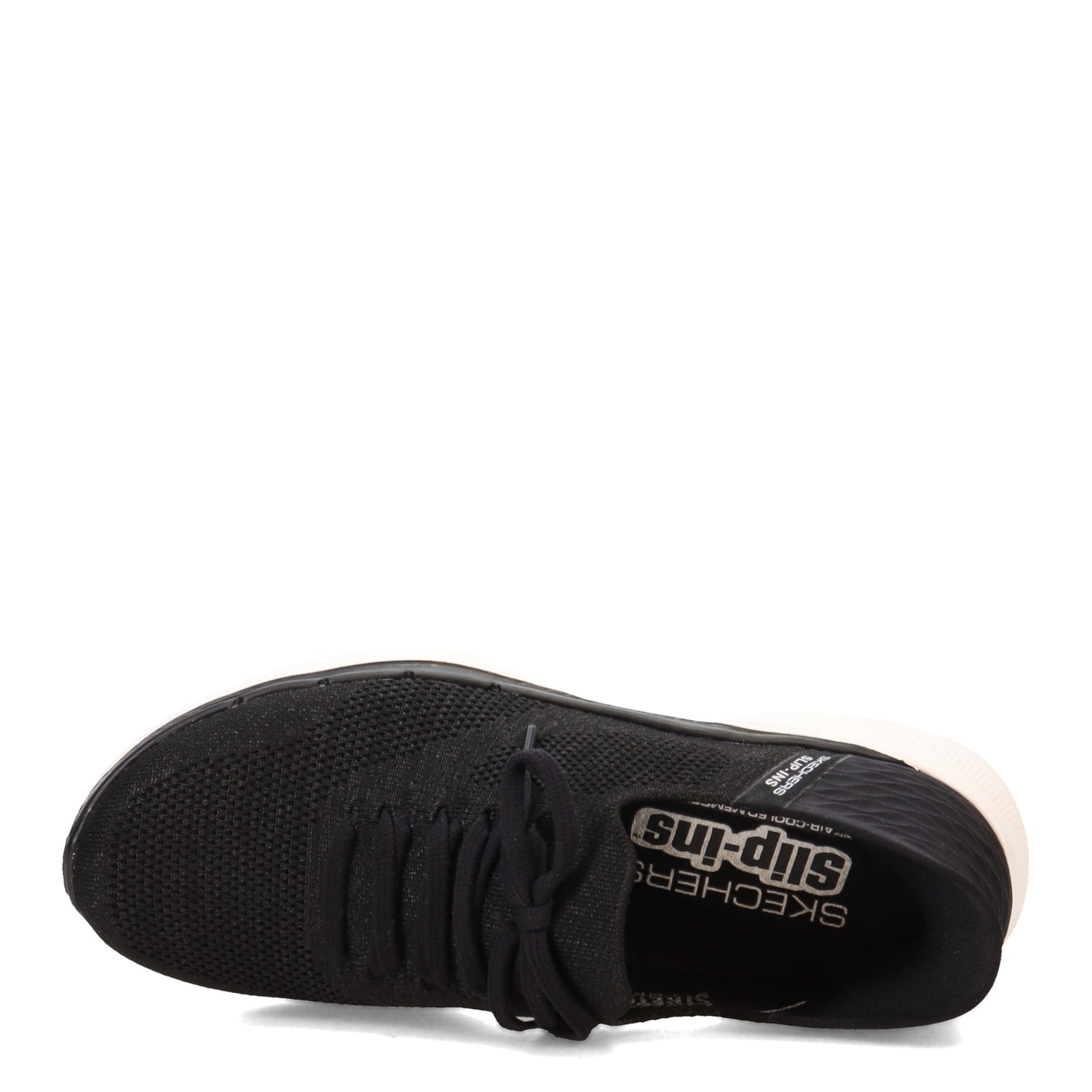 Peltz Shoes  Women's Skechers Slip-ins: GO WALK 6 - Lovely Day Sneaker BLACK / WHITE 124568-BKW