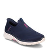 Peltz Shoes  Women's Skechers Slip-ins: GO WALK 6 - Fabulous View Sneaker - Wide Width NAVY 124569W-NVY