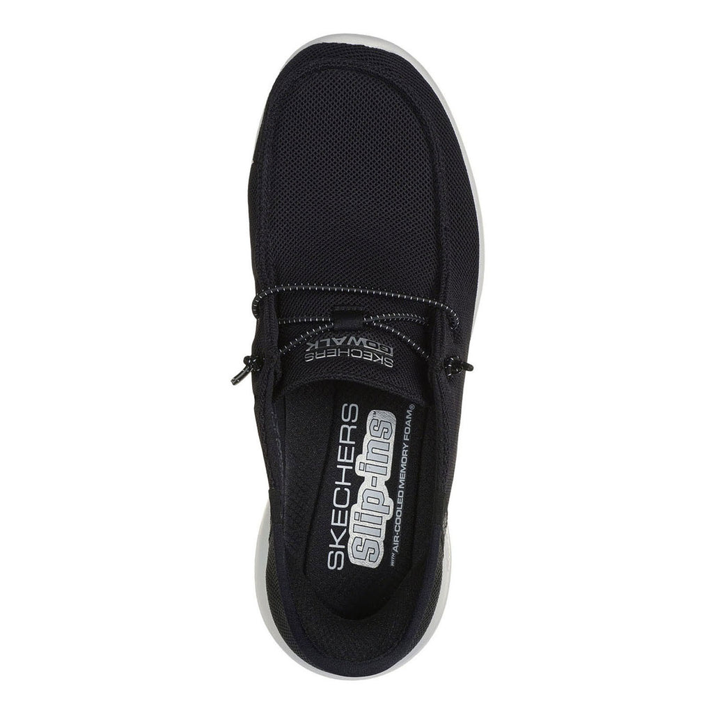 Women's Skechers Slip-ins: GO WALK Joy - Idalis Sneaker BLACK  WHITE 124647-BKW