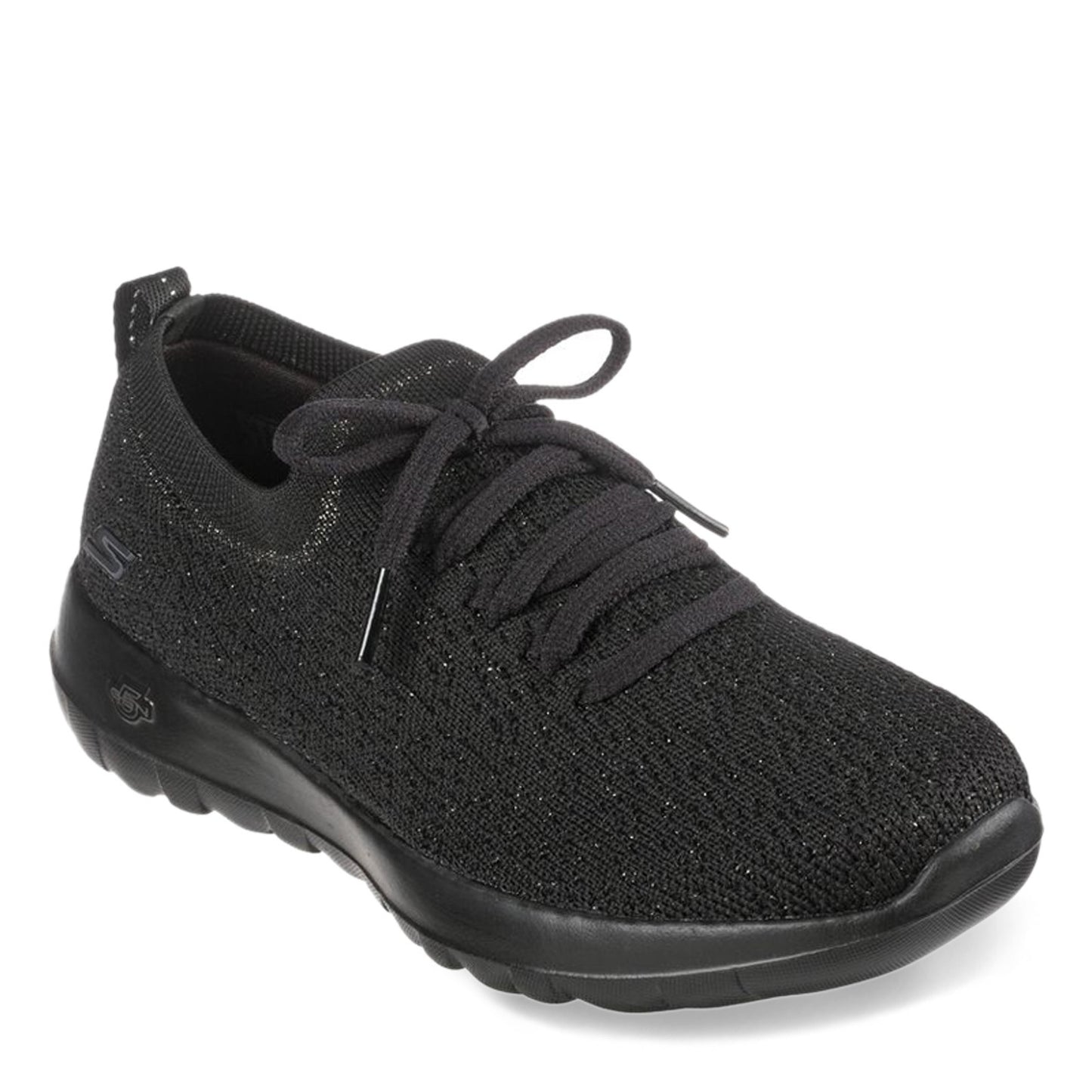 Peltz Shoes  Women's Skechers GO WALK Joy - Sparkling Moves Sneaker BLACK SPARKLE 124700-BBK