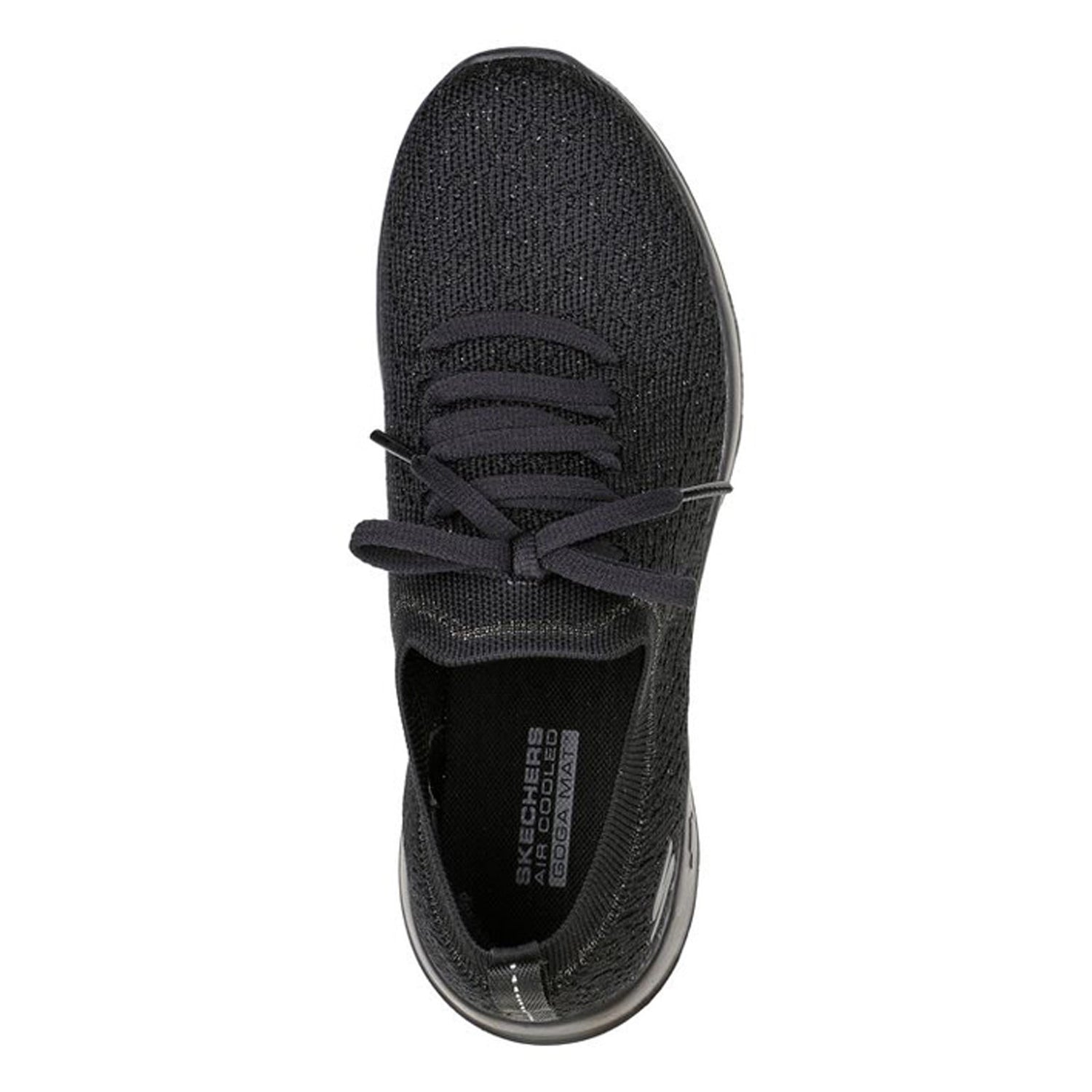 black sparkly skechers
