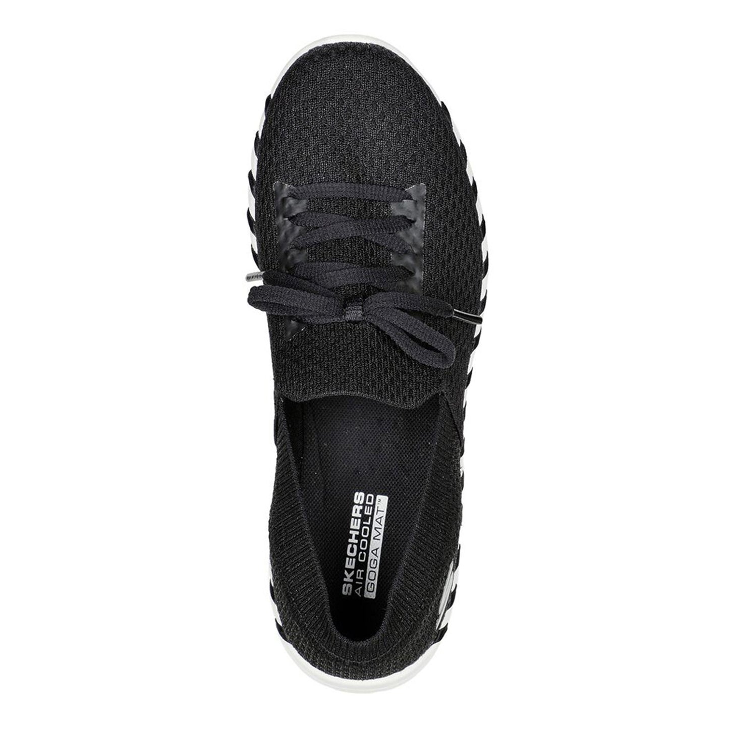 Peltz Shoes  Women's Skechers GO WALK Smart 2 Lace-Up Shoe BLACK 124731-BKW