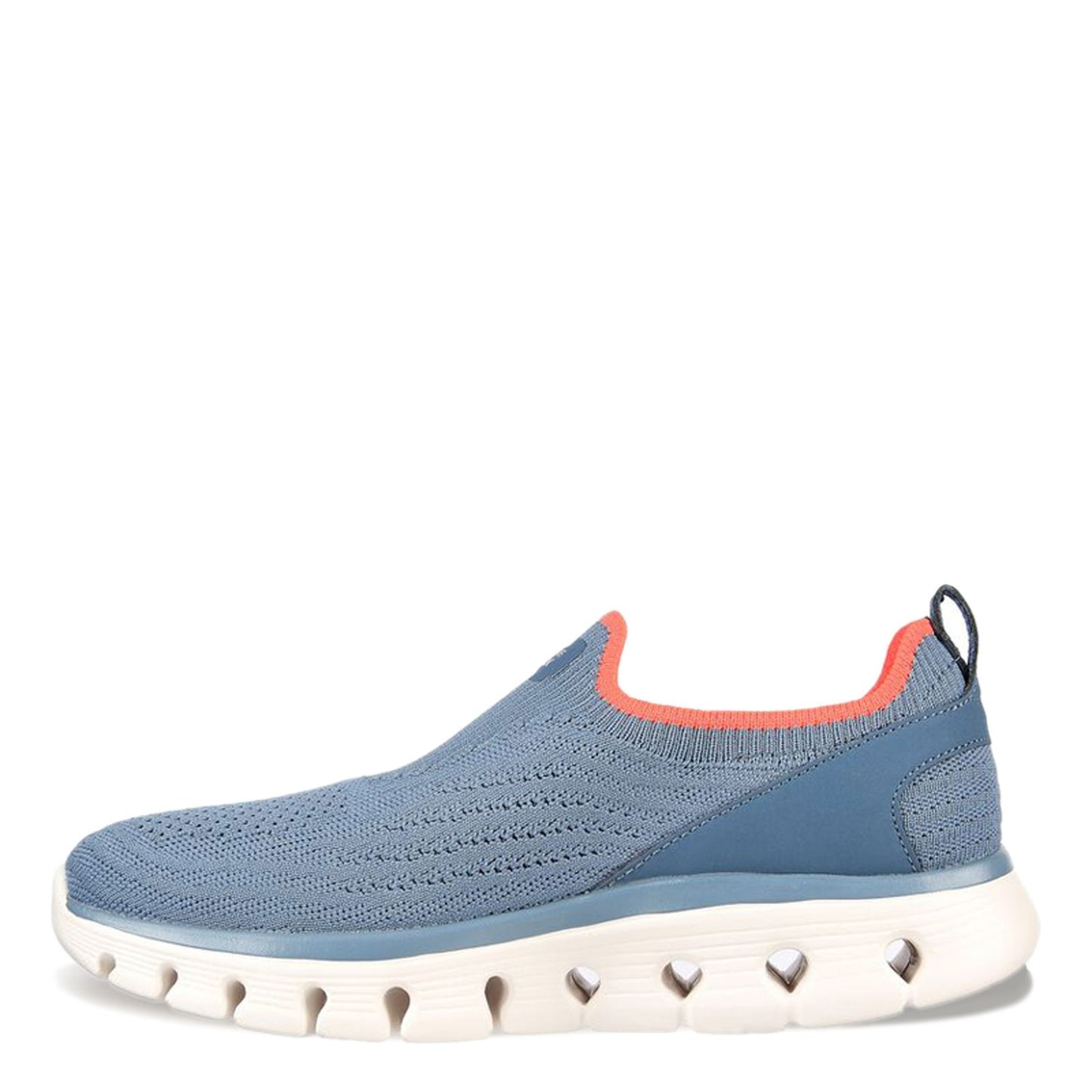 Peltz Shoes  Women's Skechers GO WALK Glide-Step Flex - Dazzling Joy Walking Shoe BLUE ORANGE 124809-BLCL