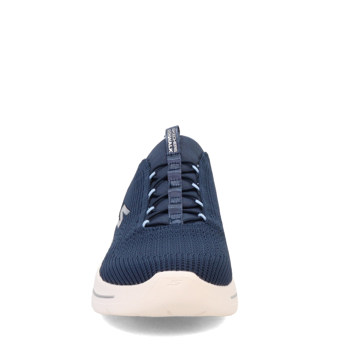 Peltz Shoes  Women's Skechers GO WALK Arch Fit - Crystal Waves Sneaker Navy Blue 124882-NVLB