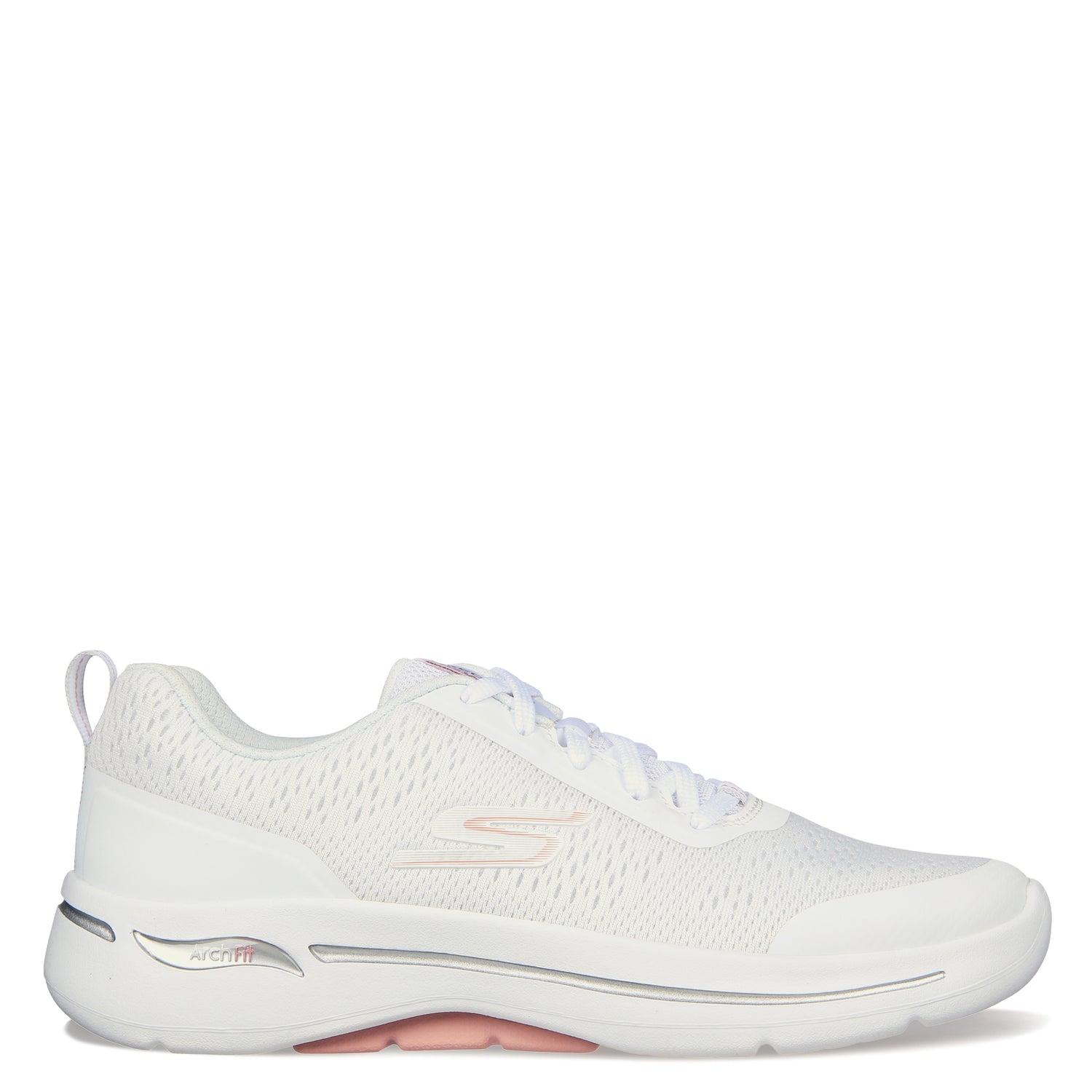 Peltz Shoes  Women's Skechers GO WALK Arch Fit - Uptown Summer Sneaker WHITE MULTI 124887-WLPK