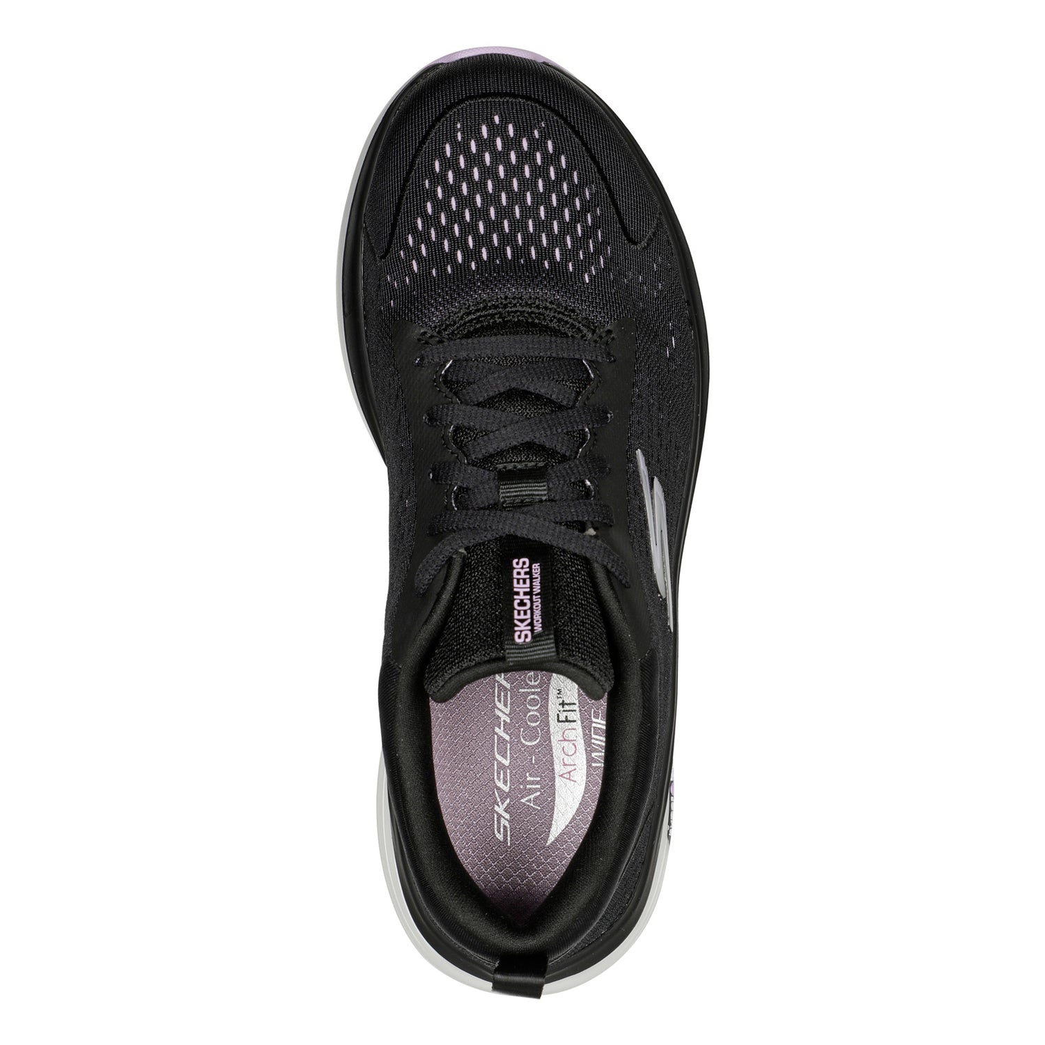 Peltz Shoes  Women's Skechers GO WALK Workout Walker Arch Fit - Outpace Walking Shoe BLACK 124933-BKLV