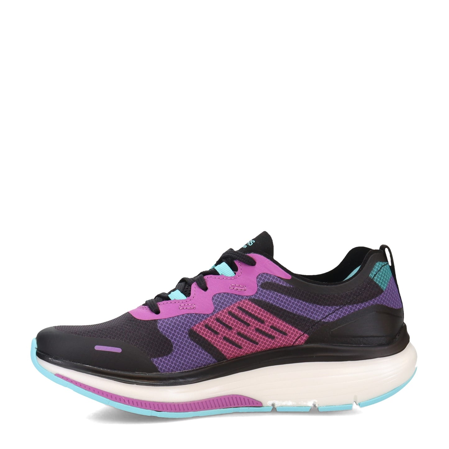 Peltz Shoes  Women's Skechers GO WALK Workout - Galaxy Motion Walking Shoe BLACK MULTI 124939-BKMT