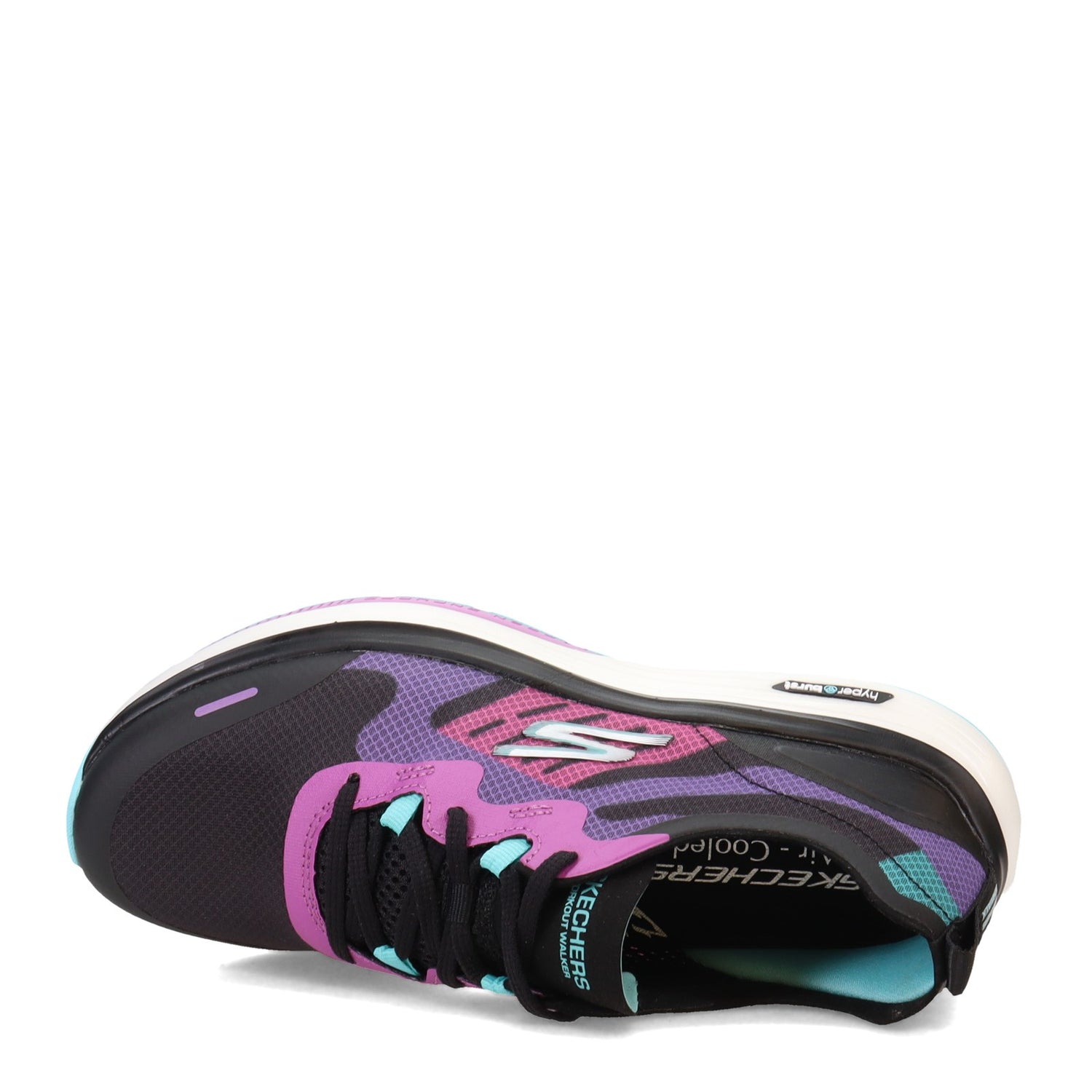 Peltz Shoes  Women's Skechers GO WALK Workout - Galaxy Motion Walking Shoe BLACK MULTI 124939-BKMT
