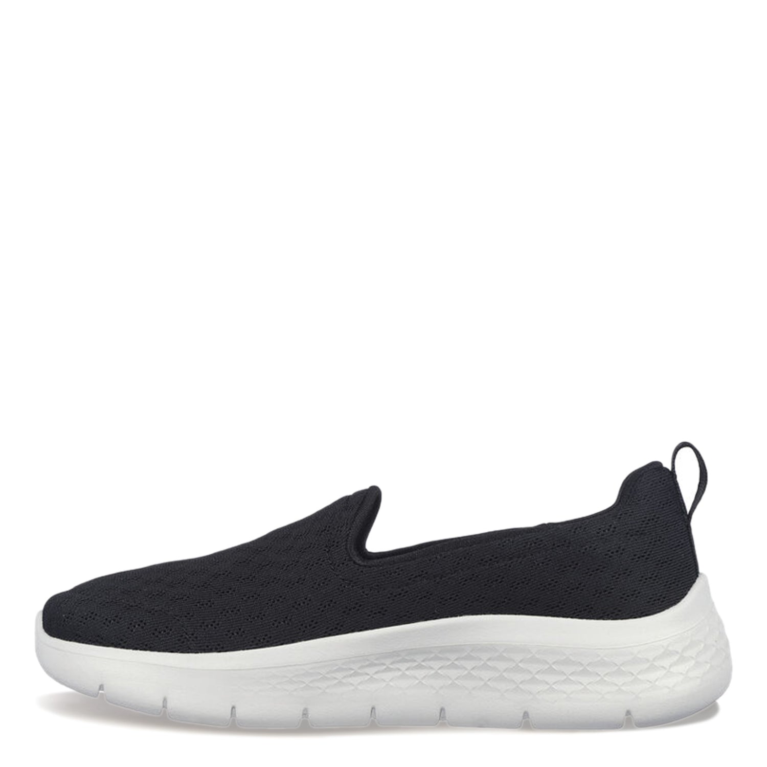 Peltz Shoes  Women's Skechers GO WALK FLEX - Ocean Wind Sneaker - Wide Width BLACK 124955W-BLK