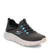 Peltz Shoes  Women's Skechers GO WALK FLEX - Lucy Sneaker BLACK 124956-BLK