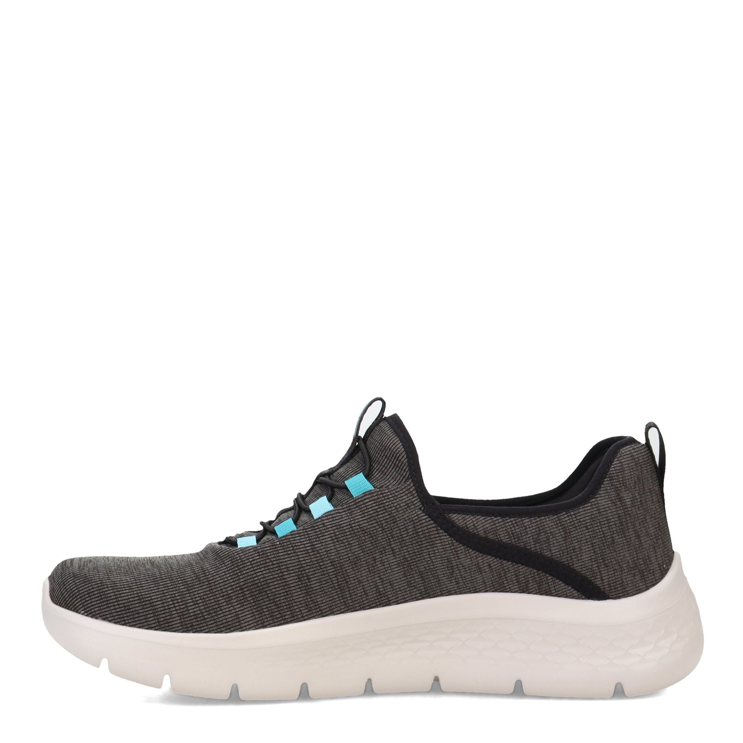 Peltz Shoes  Women's Skechers GO WALK FLEX - Lucy Sneaker BLACK 124956-BLK