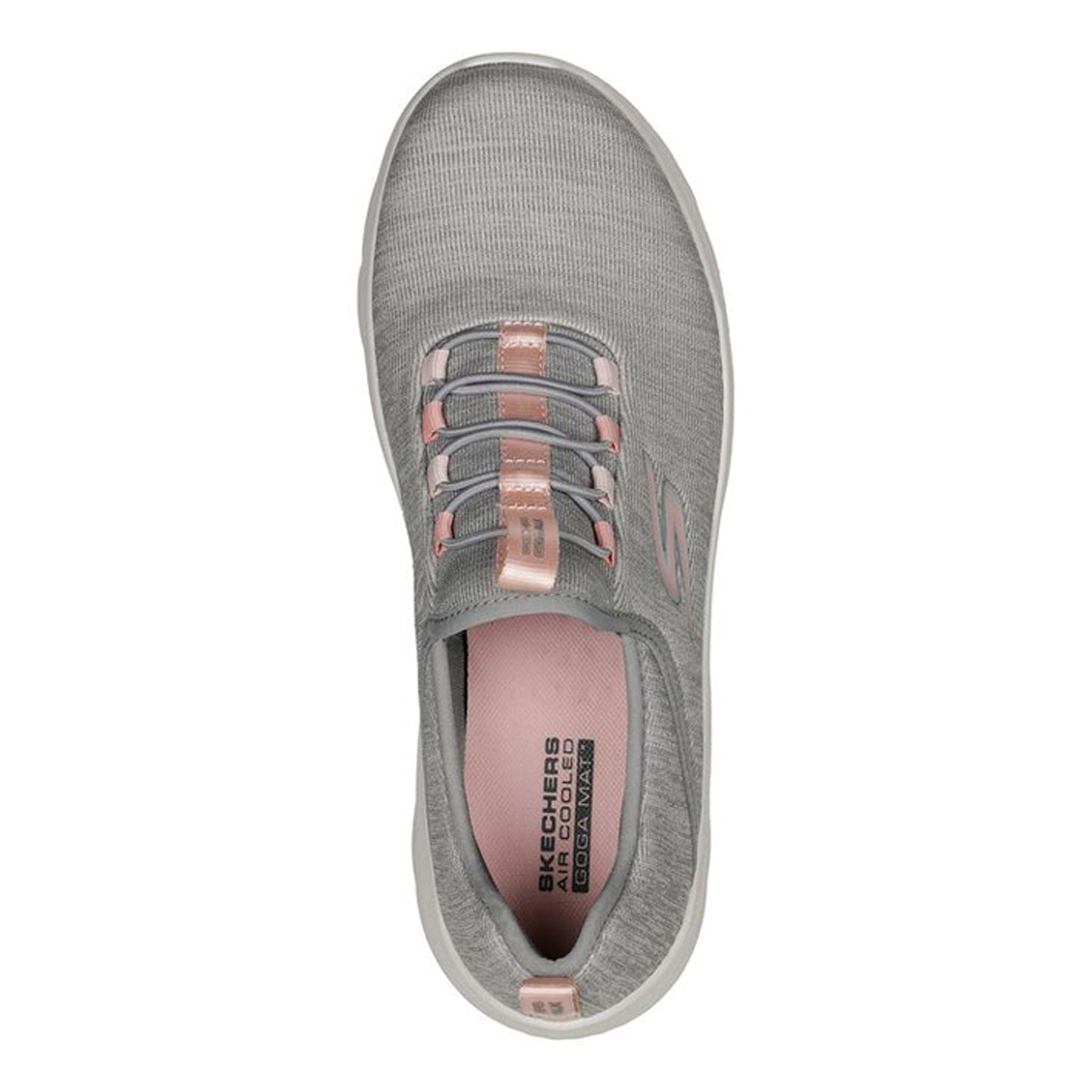 Peltz Shoes  Women's Skechers GO WALK FLEX - Lucy Sneaker GREY 124956-GYPK