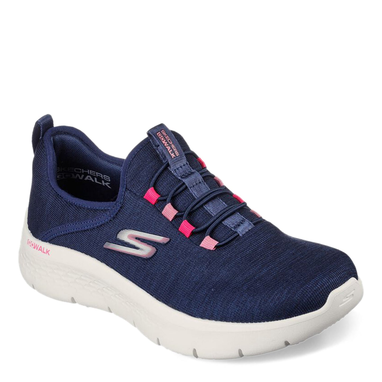 Peltz Shoes  Women's Skechers GO WALK FLEX - Lucy Sneaker NAVY 124956-NVY