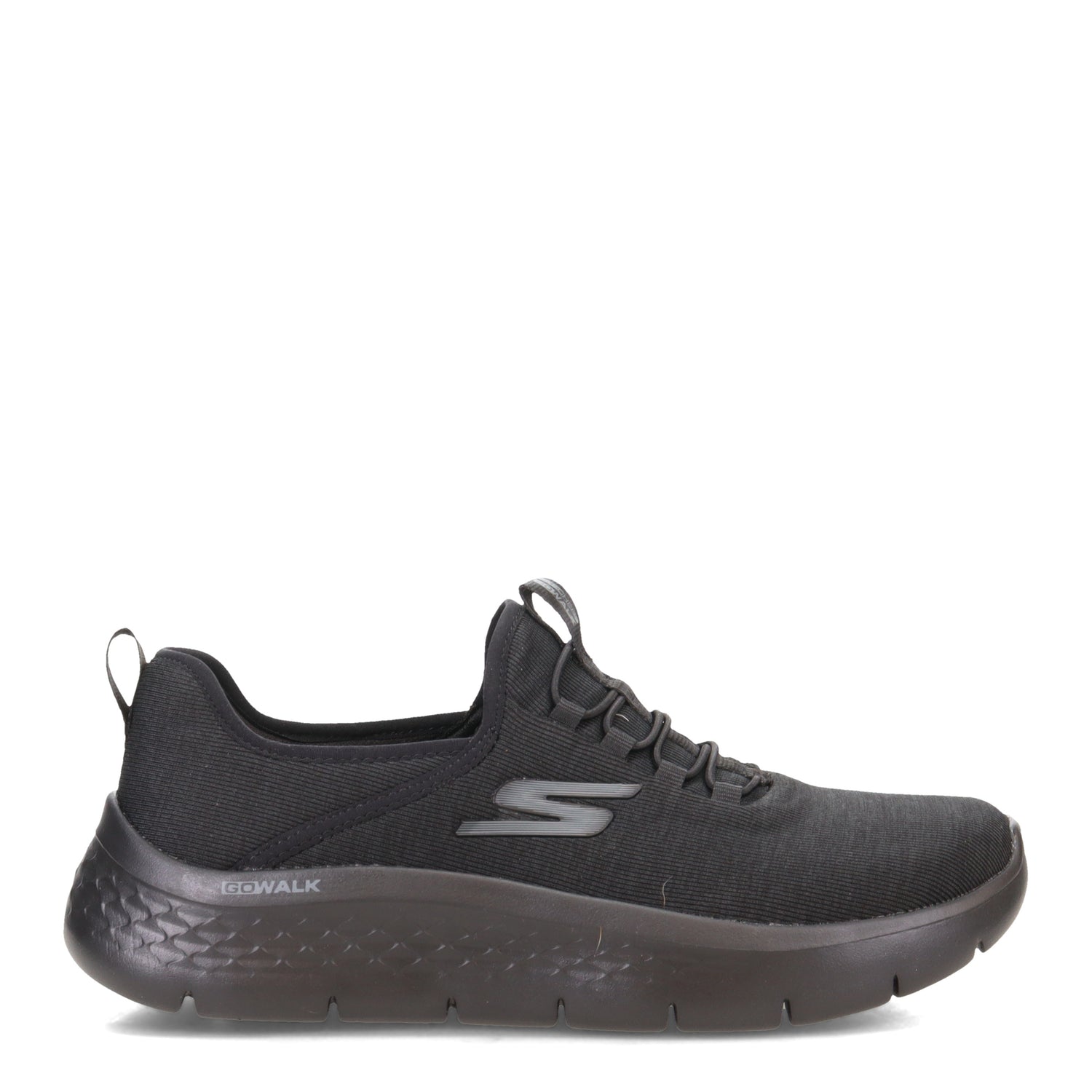 Peltz Shoes  Women's Skechers GO WALK FLEX - Lucy Sneaker - Wide Width BLACK 124956W-BBK
