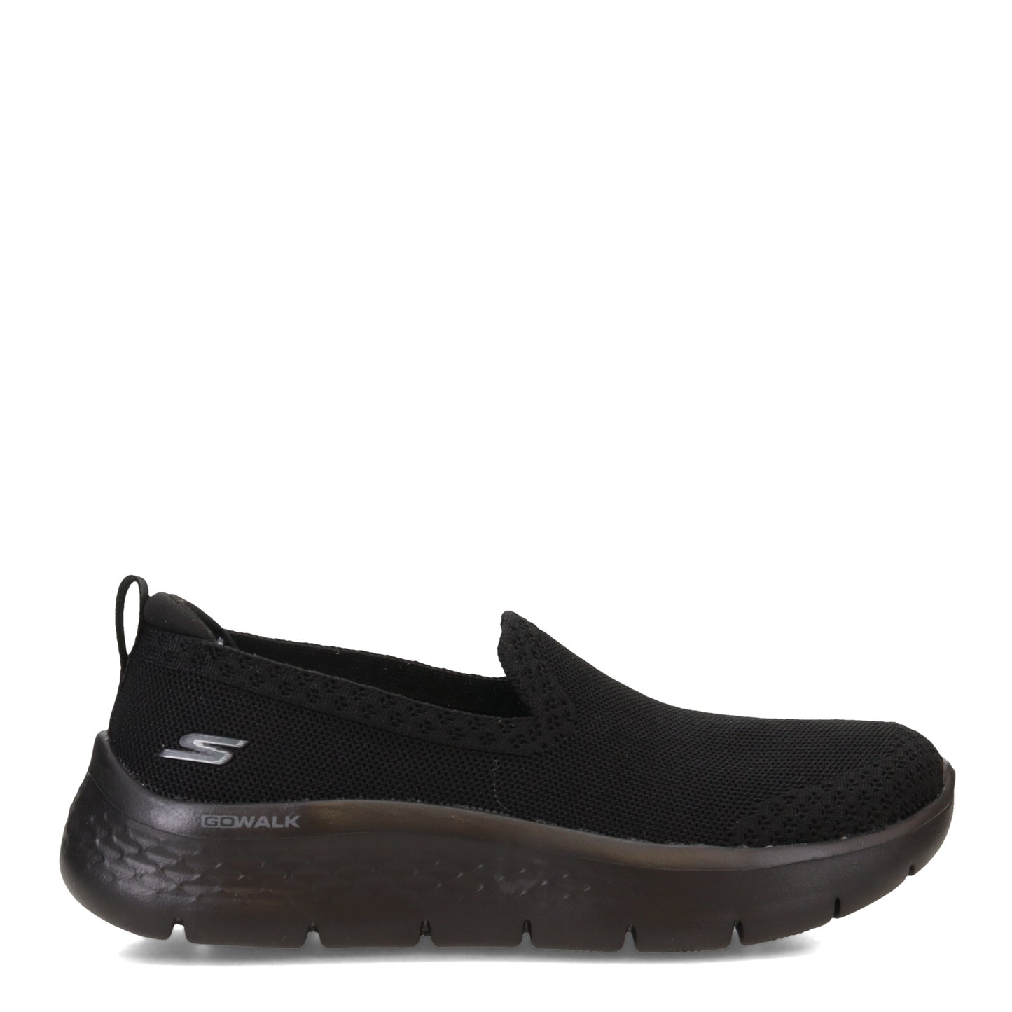 Peltz Shoes  Women's Skechers GO WALK FLEX Slip-On Sneaker BLACK 124957-BBK