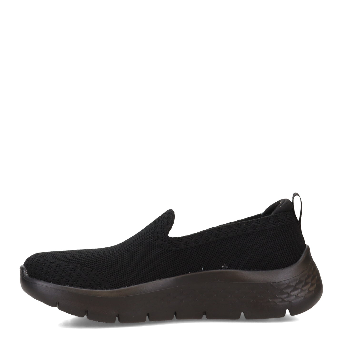 Peltz Shoes  Women's Skechers GO WALK FLEX Slip-On Sneaker BLACK 124957-BBK