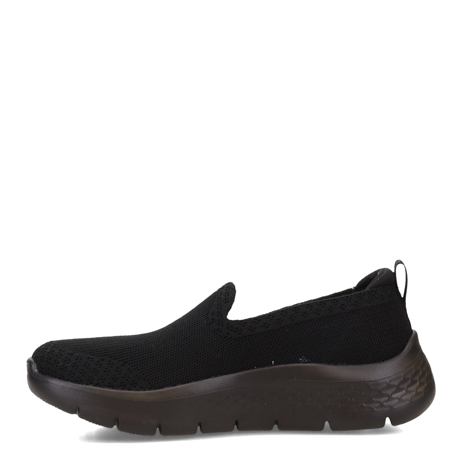 Peltz Shoes  Women's Skechers GO WALK FLEX Slip-On Sneaker BLACK 124957-BBK