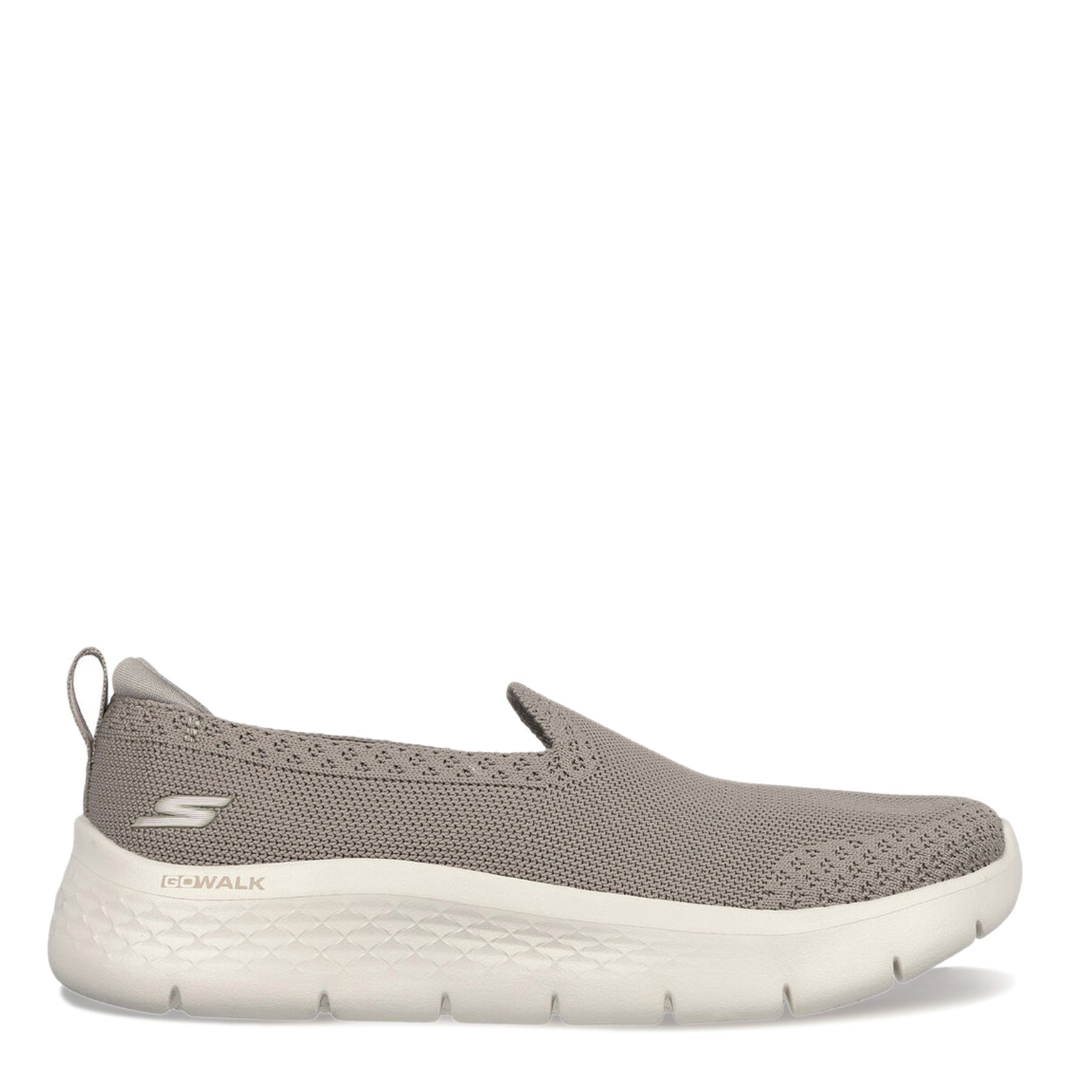 Peltz Shoes  Women's Skechers GO WALK FLEX Slip-On Sneaker TAUPE 124957-TPE