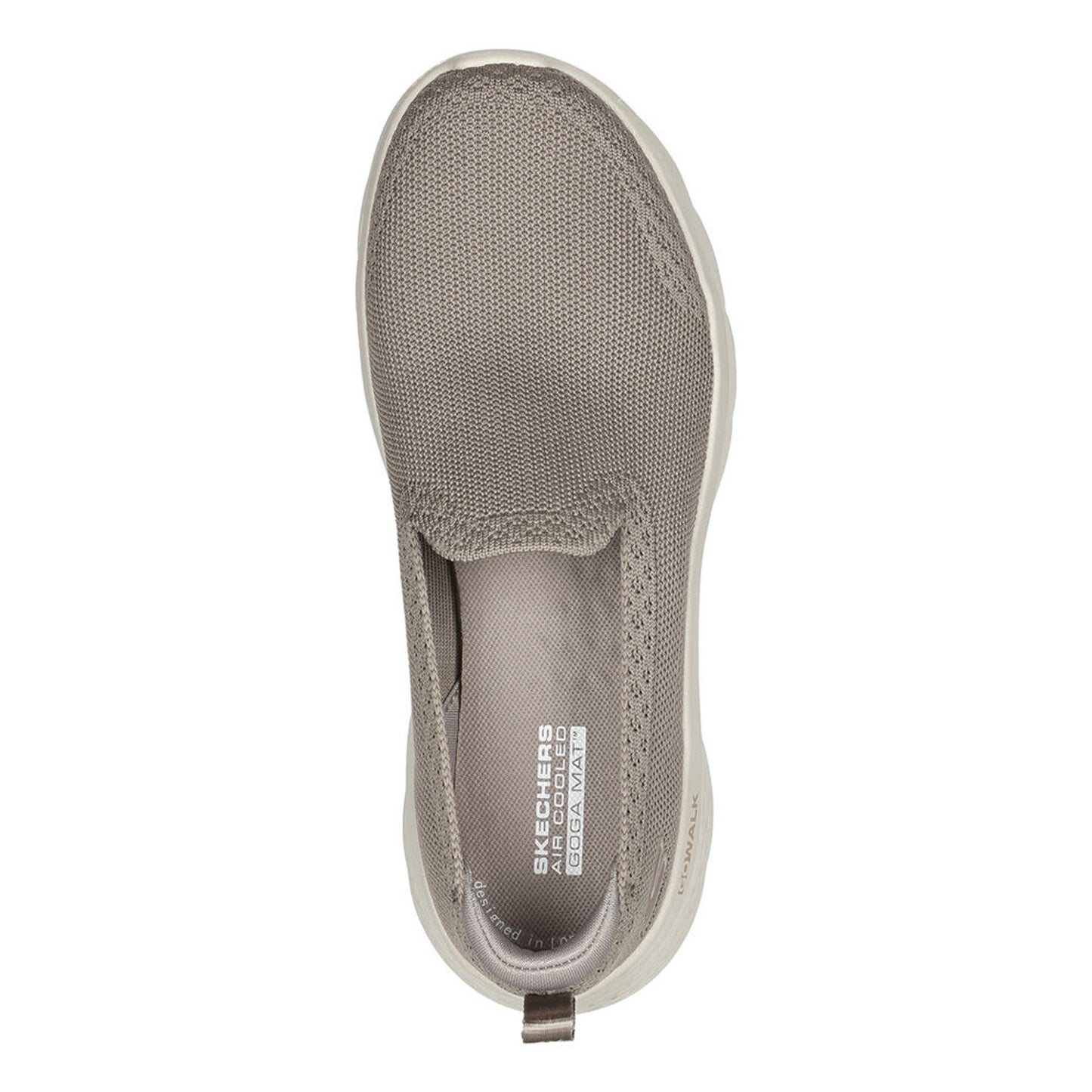 Peltz Shoes  Women's Skechers GO WALK FLEX Slip-On Sneaker TAUPE 124957-TPE