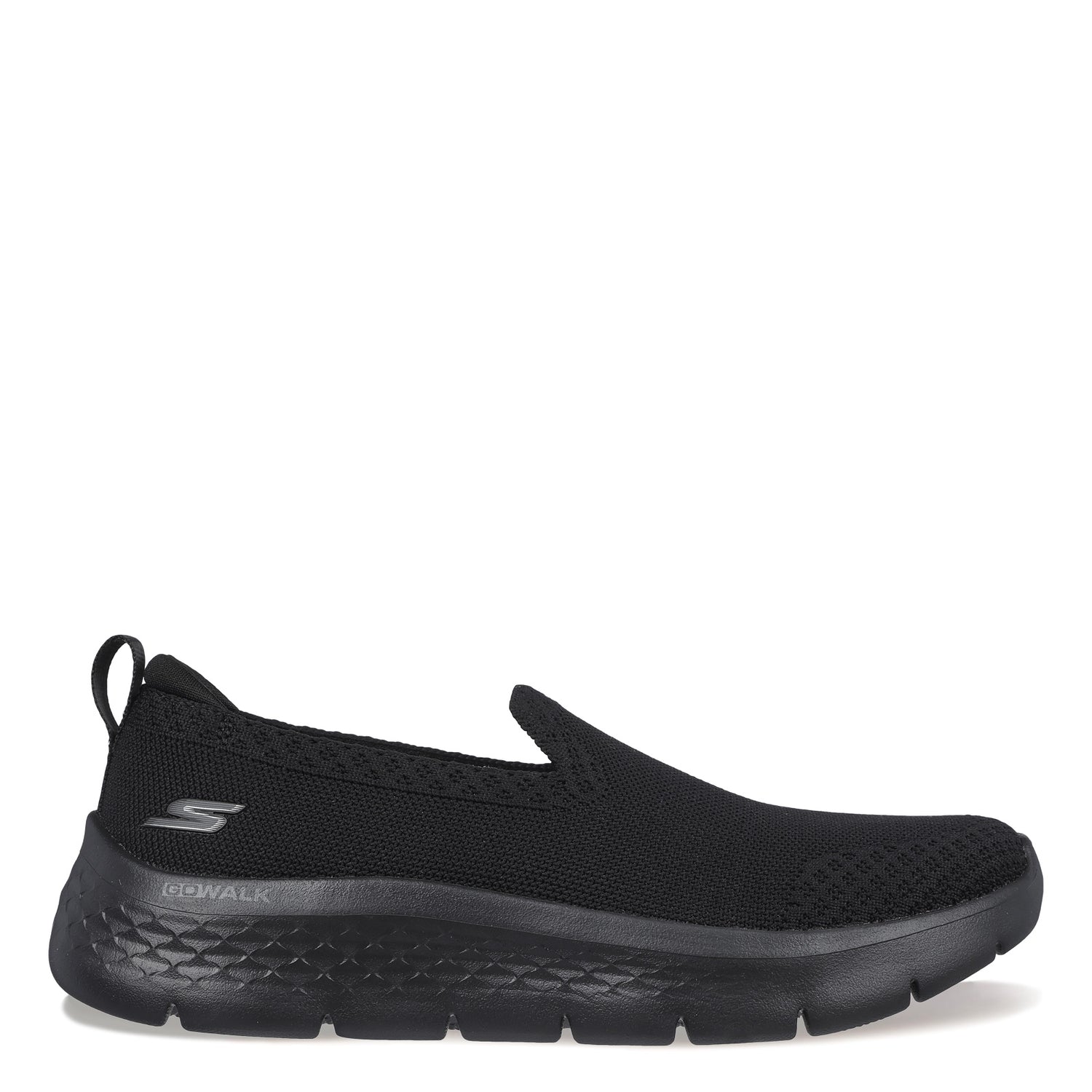 Peltz Shoes  Women's Skechers GO WALK FLEX Slip-On Sneaker - Wide Width BLACK 124957W-BBK