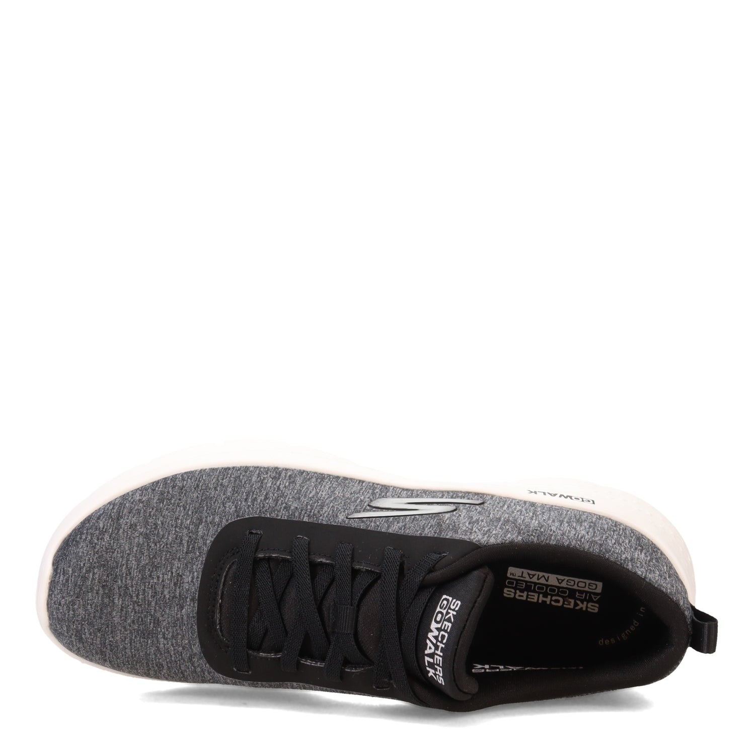 Peltz Shoes  Women's Skechers GO WALK FLEX - Dazzling Smile Sneaker BLACK 124959-BLK