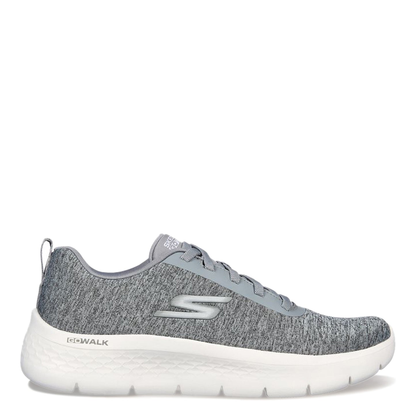 Peltz Shoes  Women's Skechers GO WALK FLEX - Dazzling Smile Sneaker GREY 124959-GRY