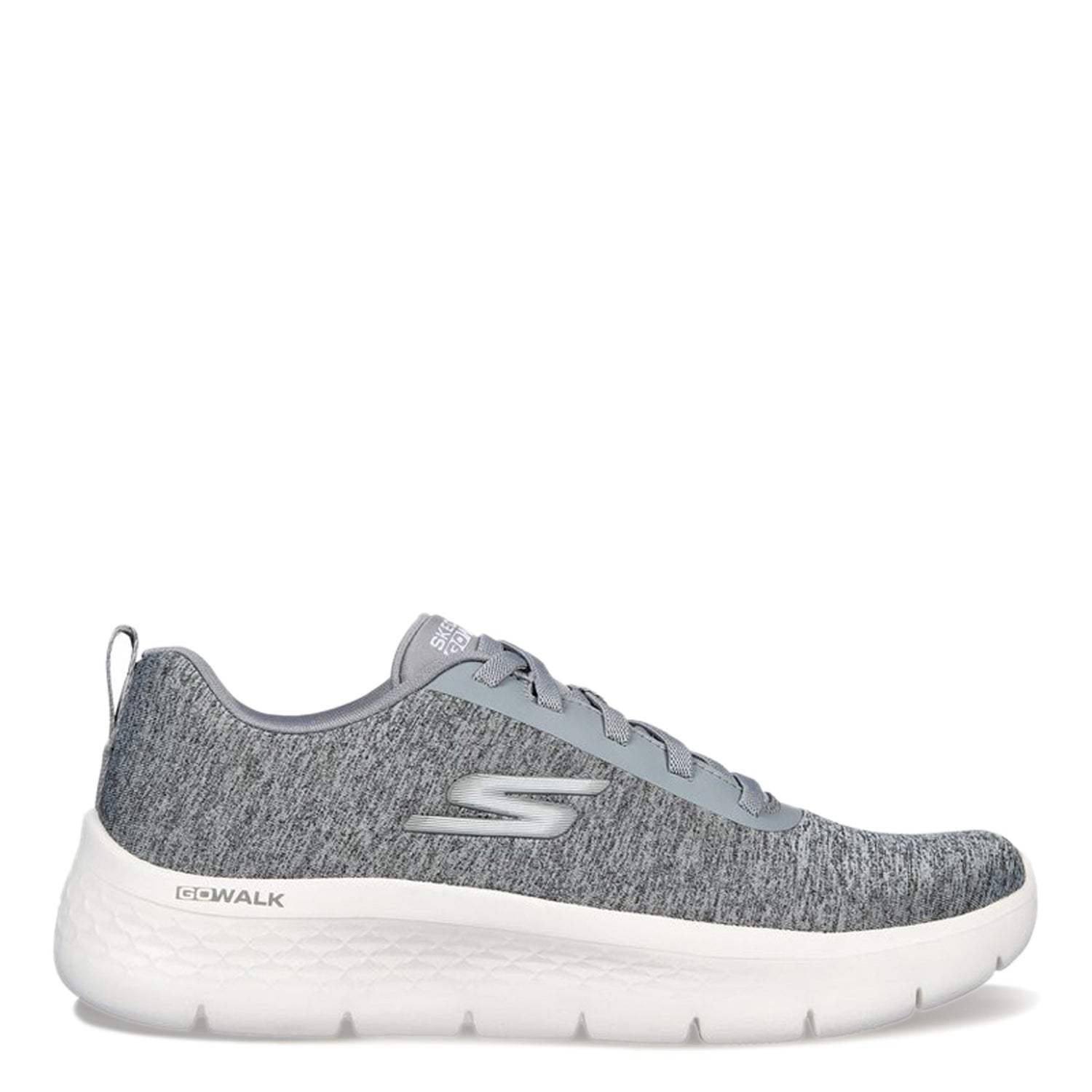 Peltz Shoes  Women's Skechers GO WALK FLEX - Dazzling Smile Sneaker GREY 124959-GRY
