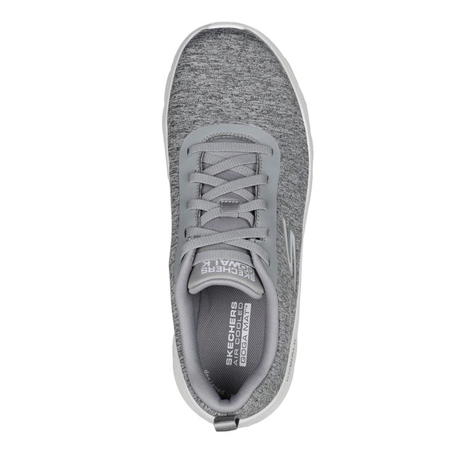 Peltz Shoes  Women's Skechers GO WALK FLEX - Dazzling Smile Sneaker GREY 124959-GRY