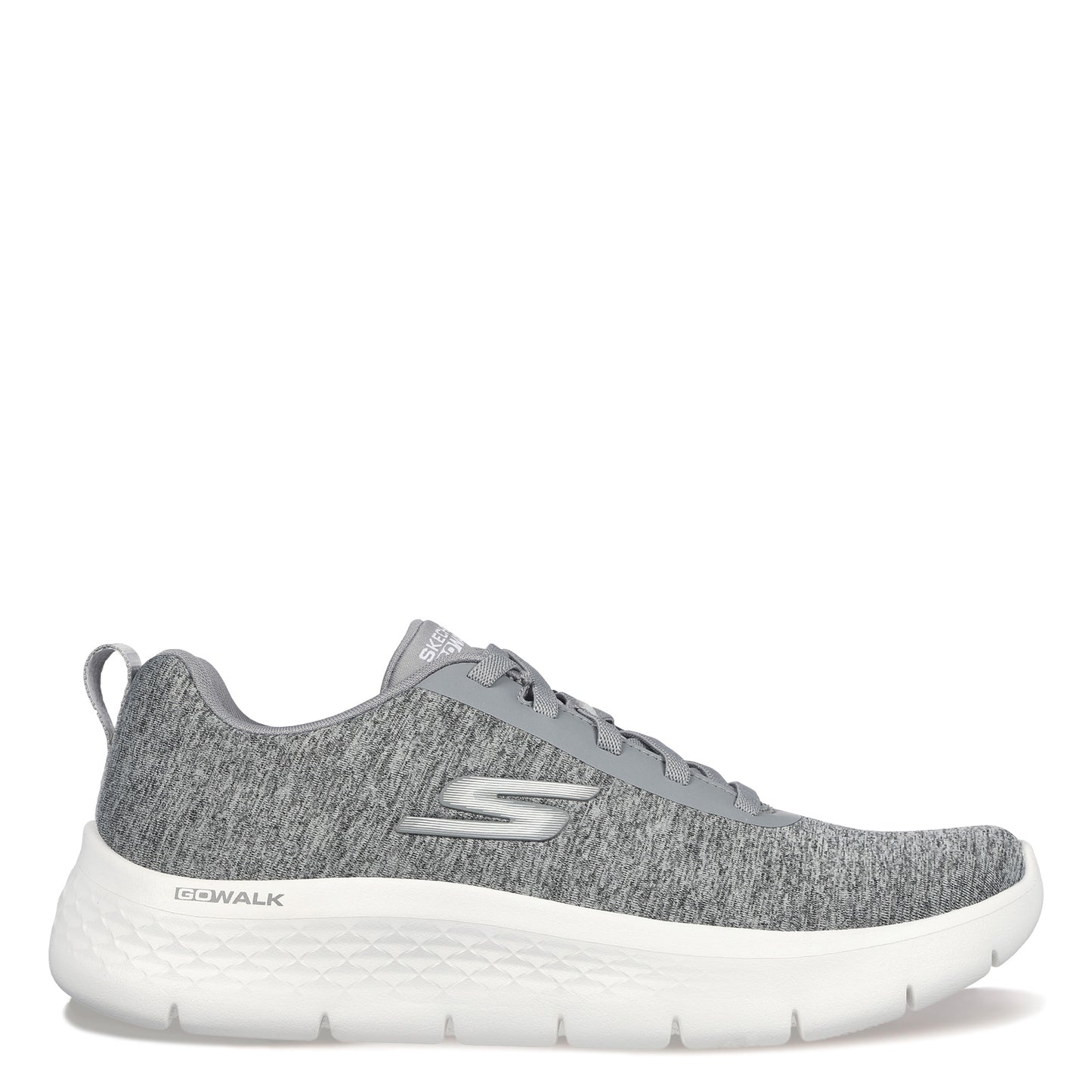 Peltz Shoes  Women's Skechers GO WALK FLEX - Dazzling Smile Sneaker - Wide Width GREY 124959W-GRY