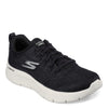 Peltz Shoes  Women's Skechers GO WALK FLEX - Striking Look Walking Shoe BLACK 124960-BKW