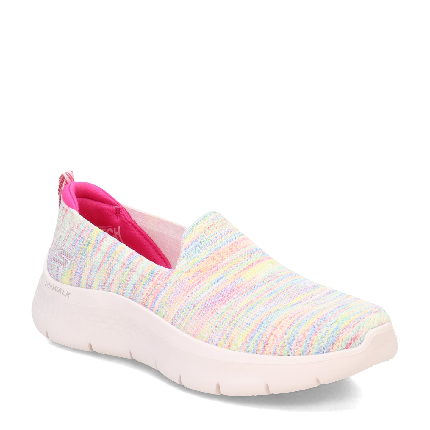 Peltz Shoes  Women's Skechers GO WALK Flex - Vivid Energy Sneaker WHITE 124962-WMLT
